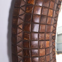 Maitland-Smith Large Round Coconut Shell Mirror