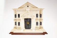 Maitland Smith Large Tessellated Stone Colonial House Decorative Box