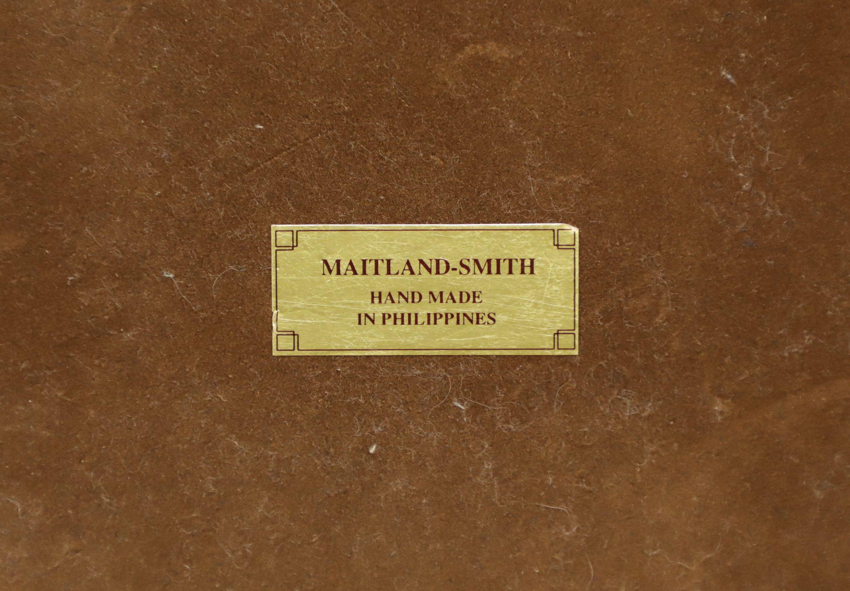 MAITLAND SMITH Leather Desk Clock 1