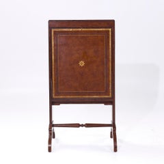 Maitland Smith Leather Fold Out Secretary Desk