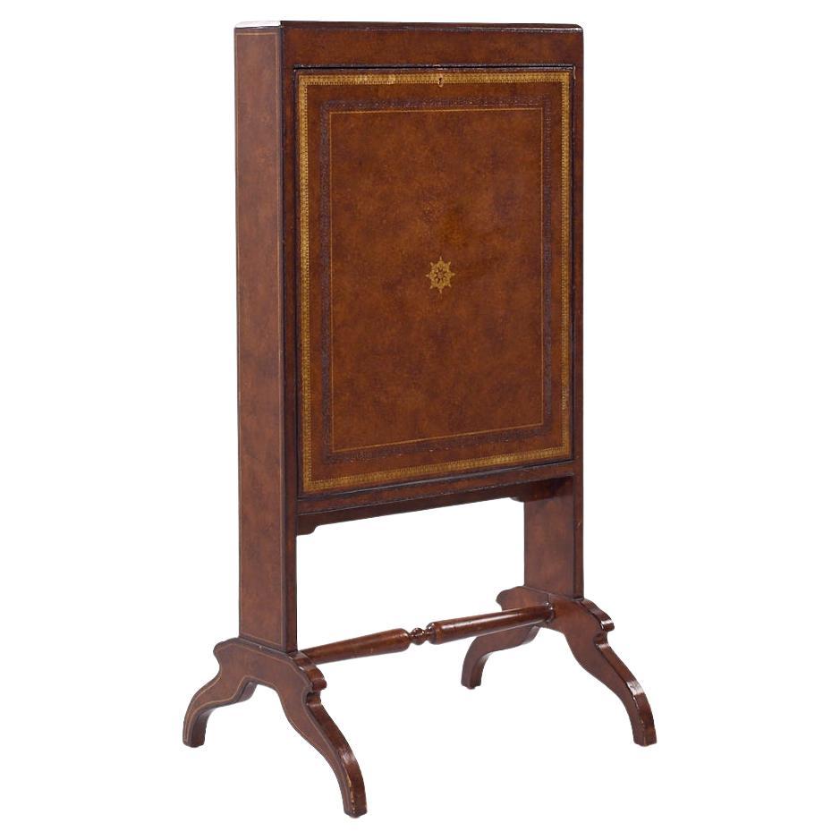 Maitland Smith Leather Fold Out Secretary Desk