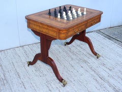 Maitland Smith Leather Top Game Table