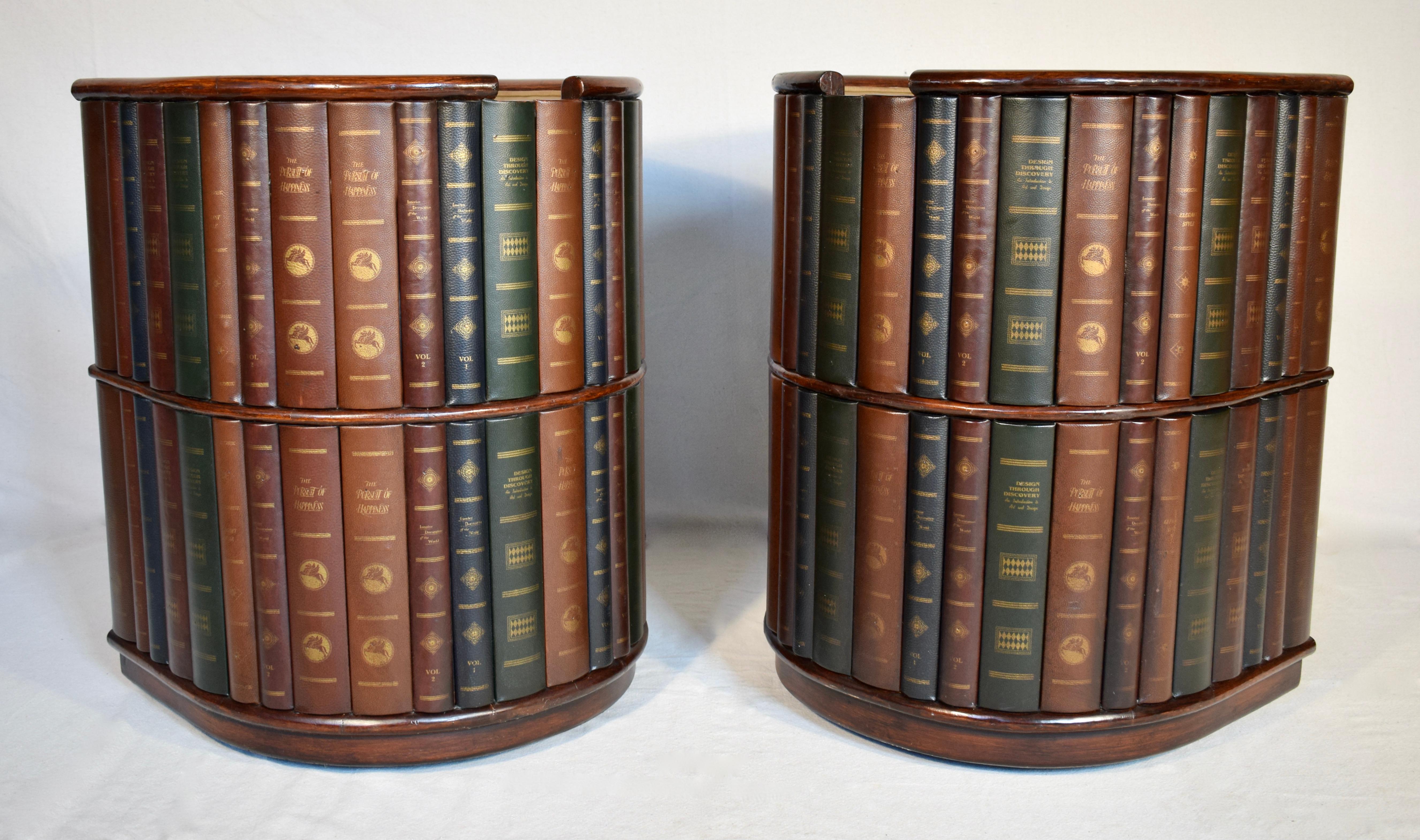 20th Century Maitland Smith Library Books Barrel Chairs