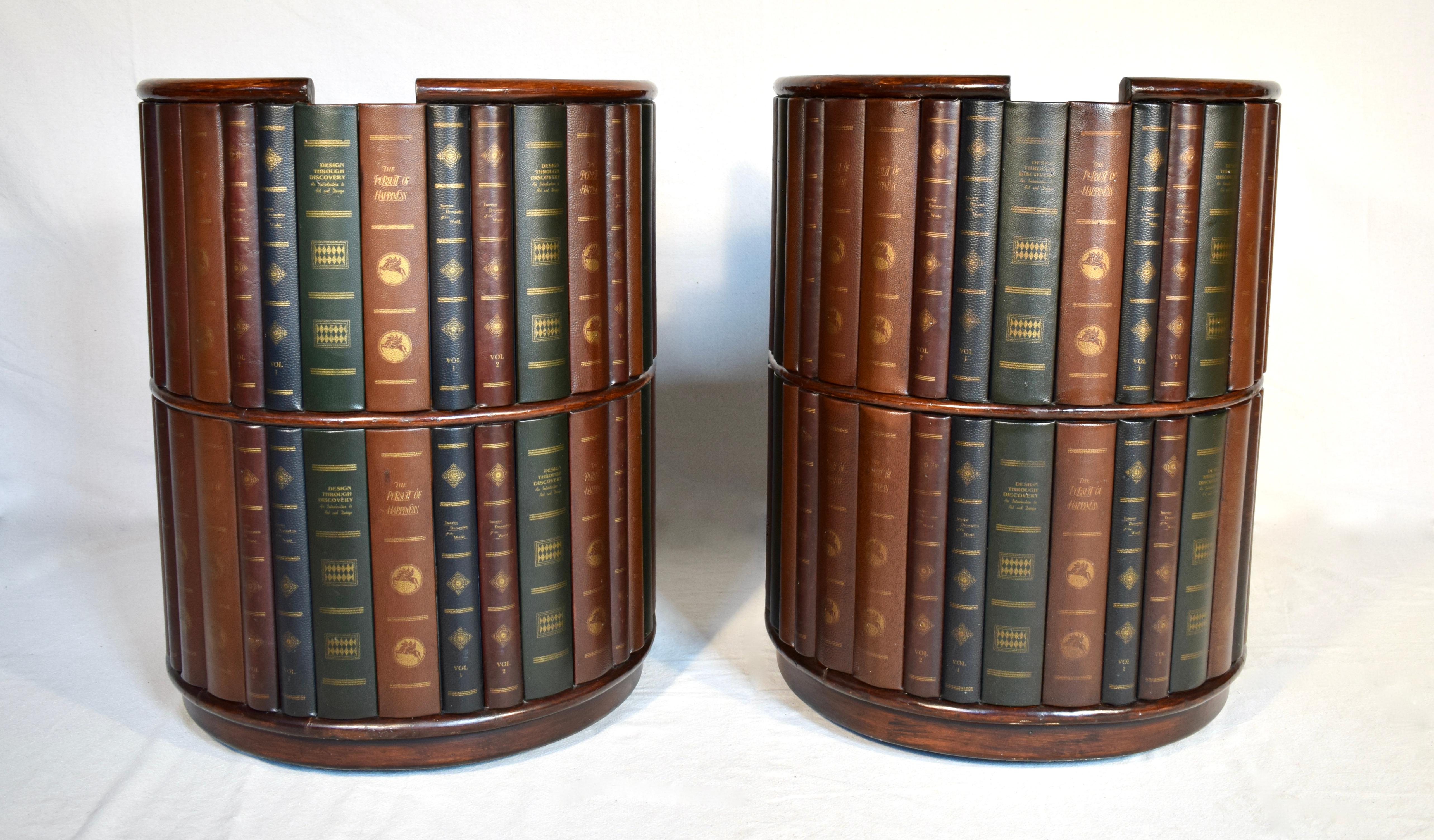 20th Century Maitland Smith Library Books Barrel Chairs