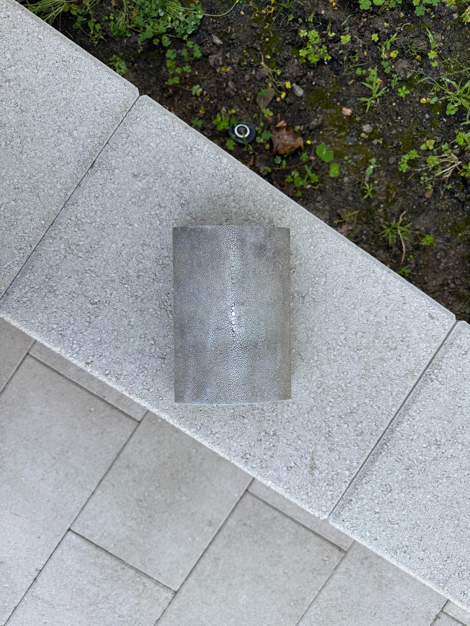 Caja de piel de zapa con tapa Maitland Smith, c.1985 en venta 3