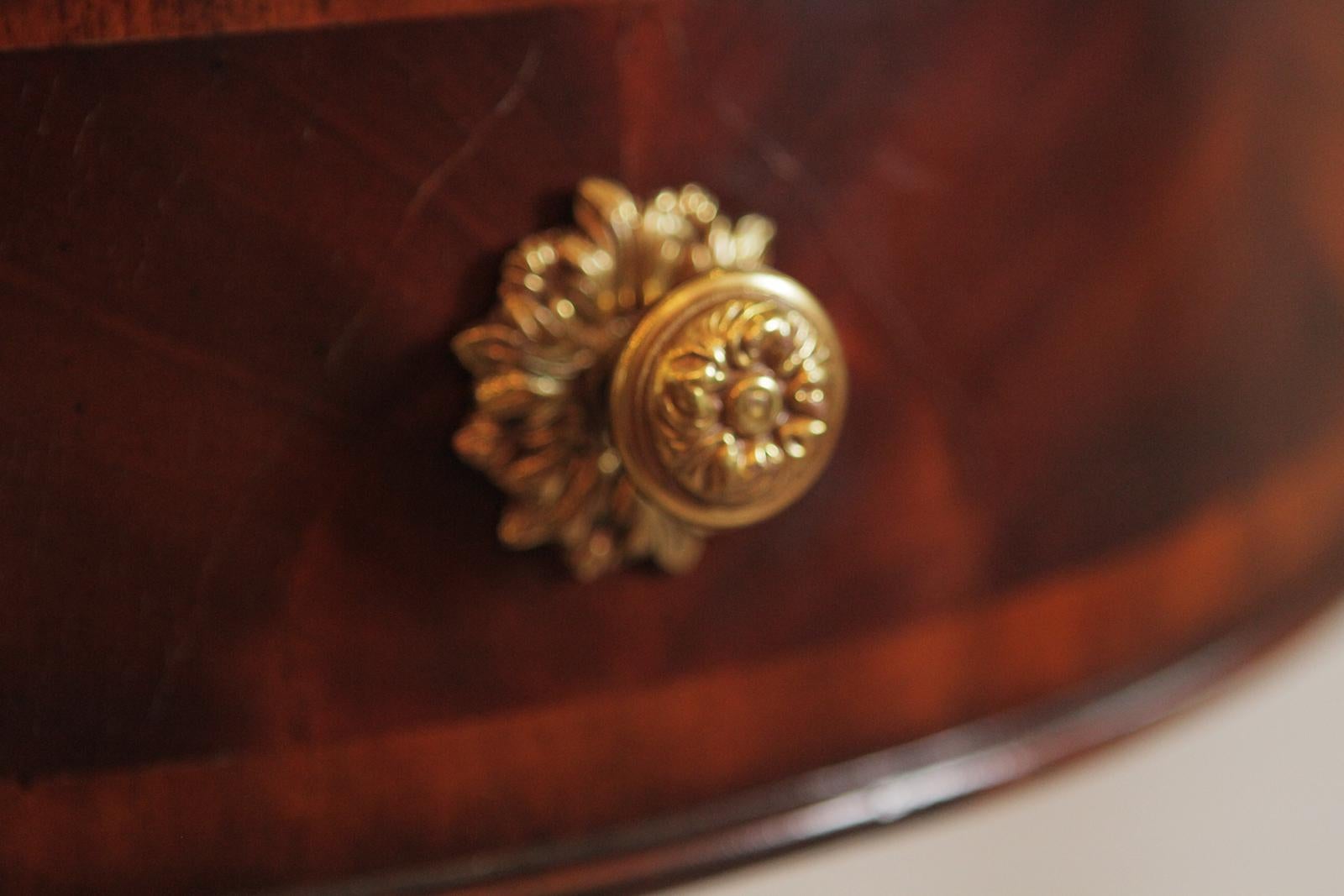 Maitland Smith Mahogany and Leather Game Table 3