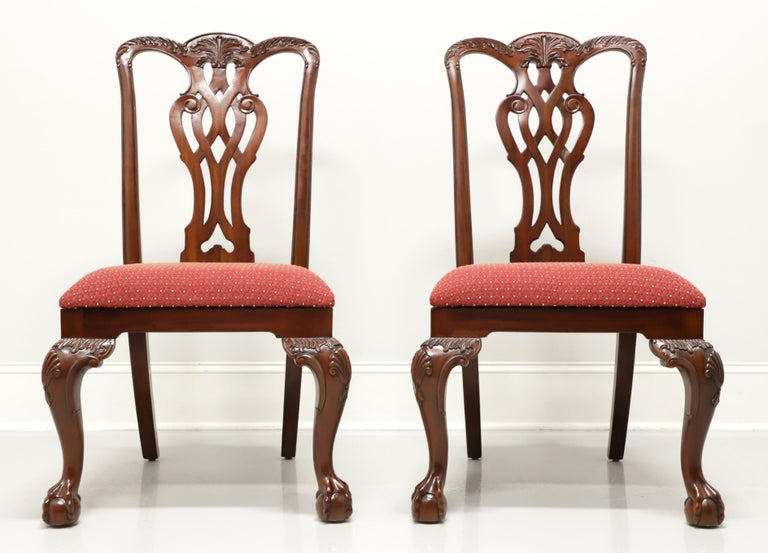 Ball and claw foot dining chairs, high end solid mahogany 44