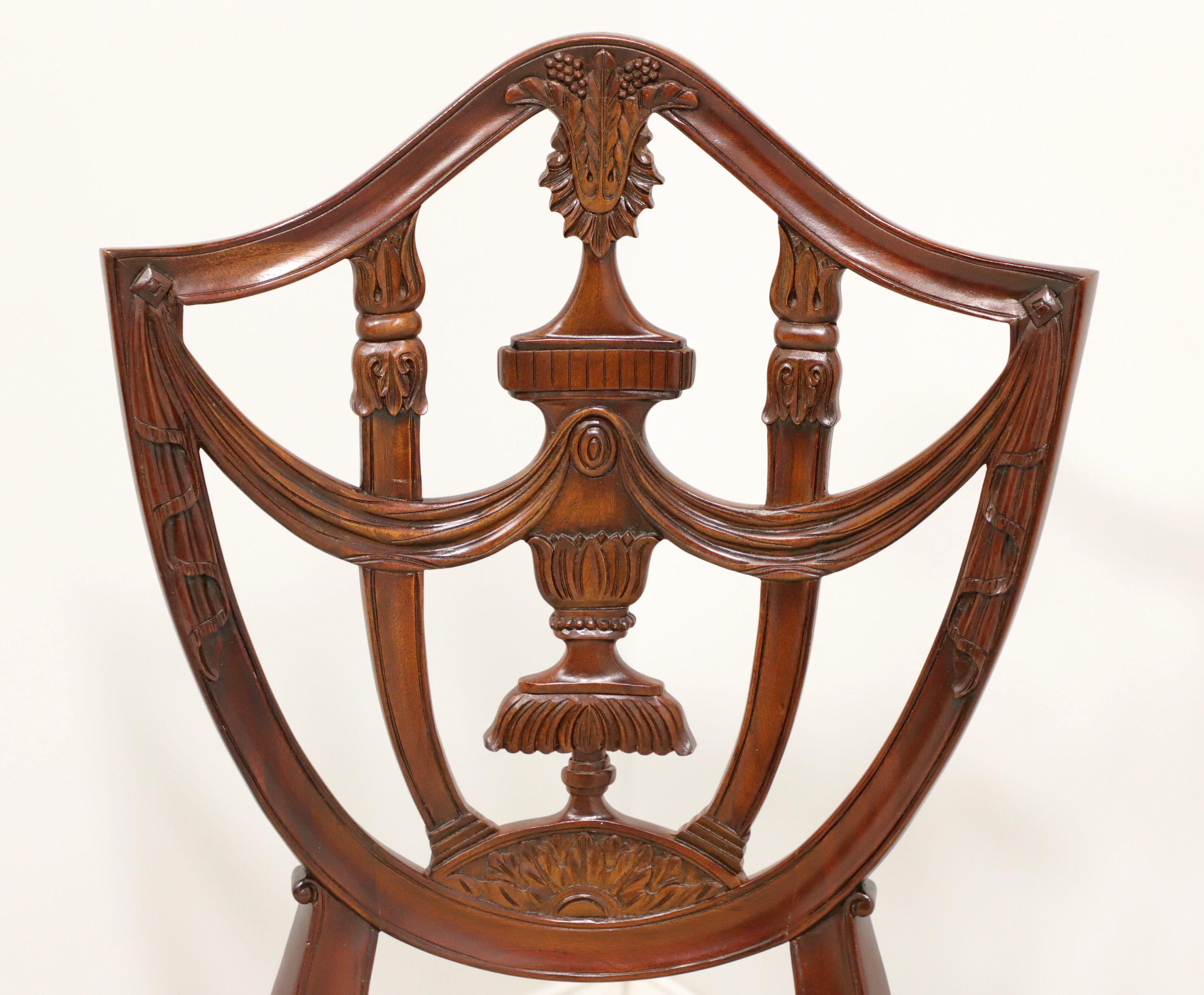 20th Century MAITLAND SMITH Mahogany Hepplewhite Style Dining Side Chair