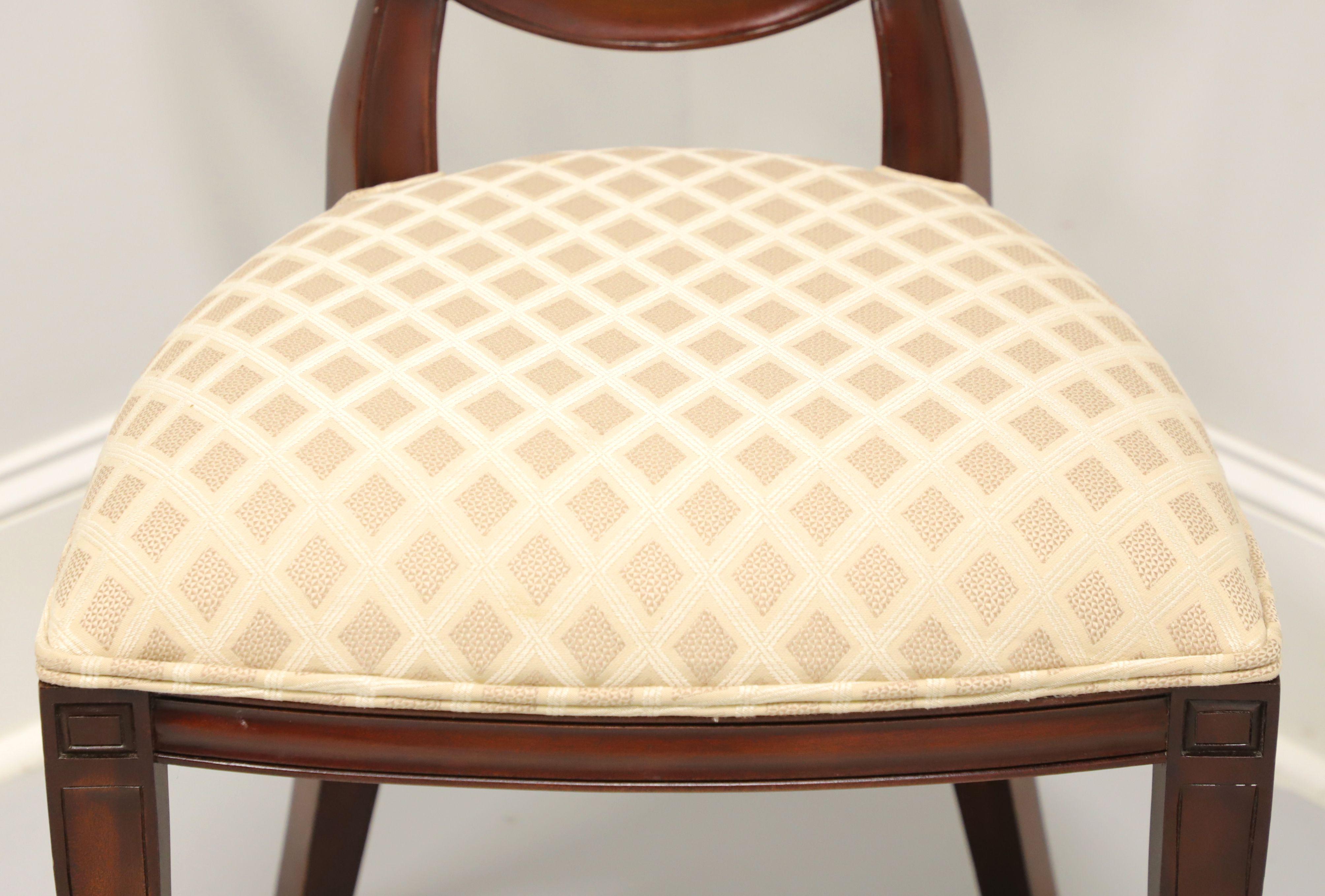 Fabric MAITLAND SMITH Mahogany Hepplewhite Style Dining Side Chair