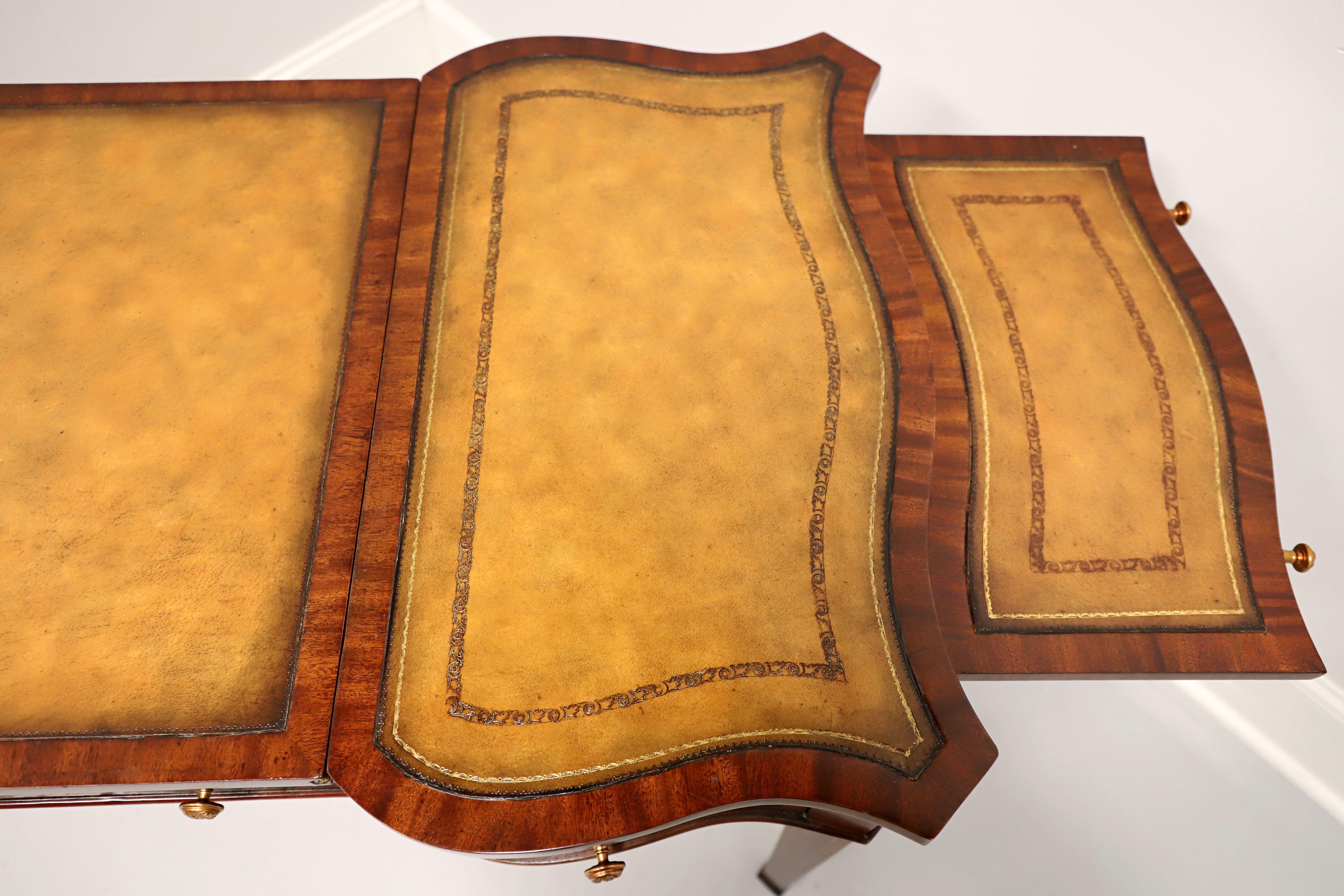MAITLAND SMITH Mahogany & Leather Regency Writing Desk / Game Table 1