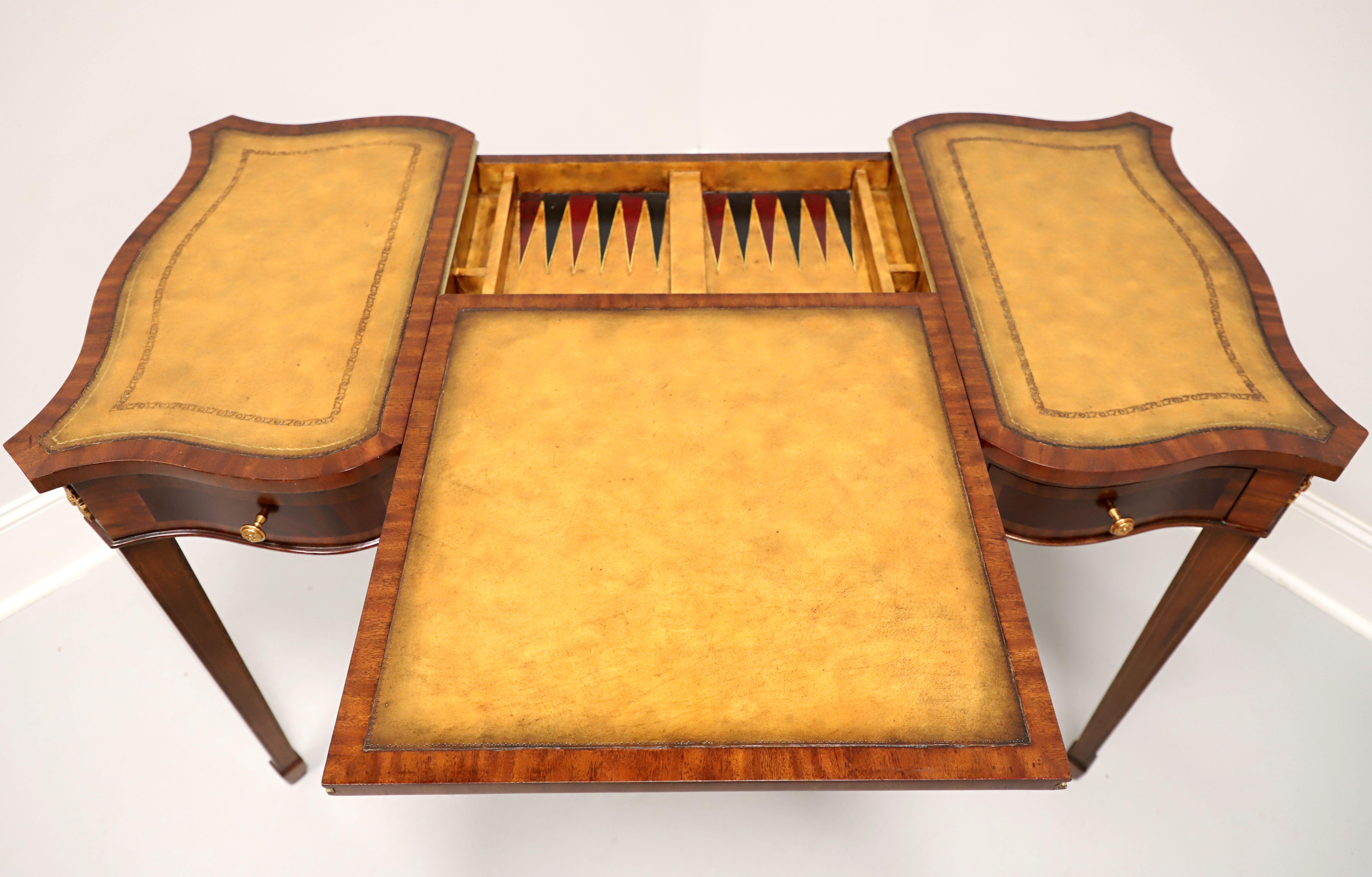 MAITLAND SMITH Mahogany & Leather Regency Writing Desk / Game Table 2