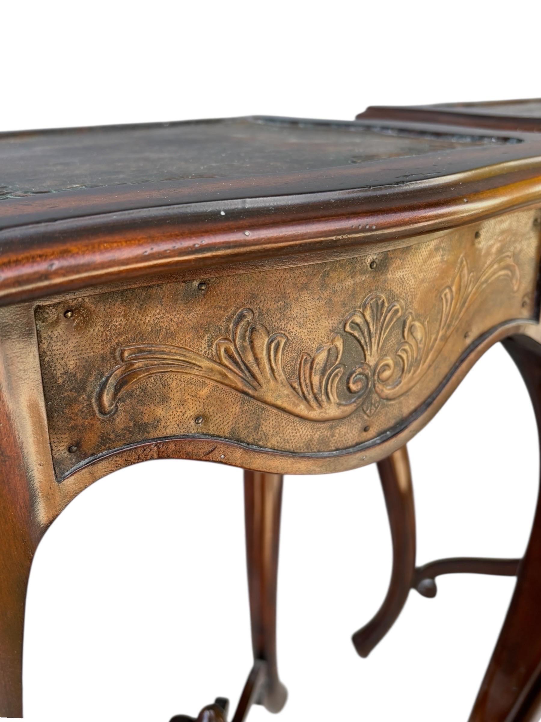 Queen Anne Maitland-Smith Mahogany Side Tables, a Pair For Sale