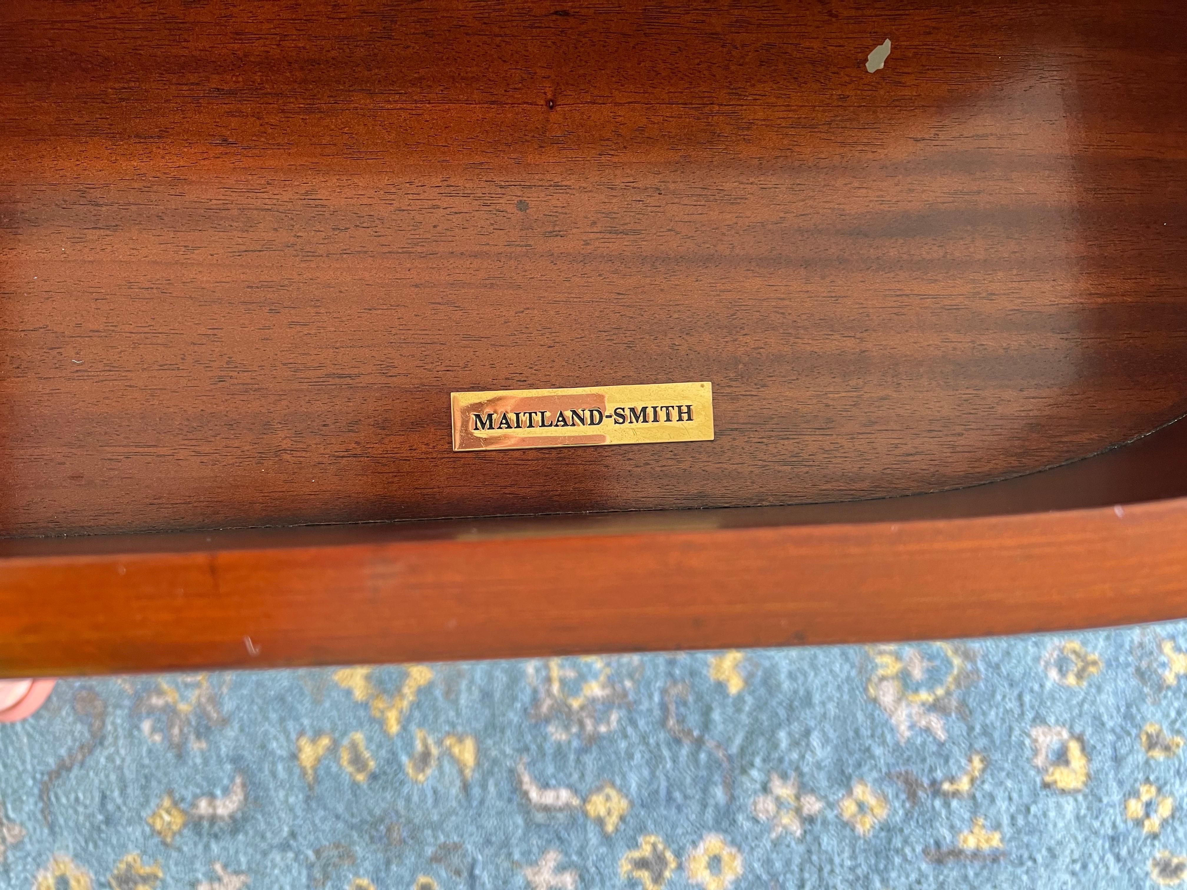Maitland-Smith Mahogany Sideboard with Brass Gallery Rail, 20th Century For Sale 14