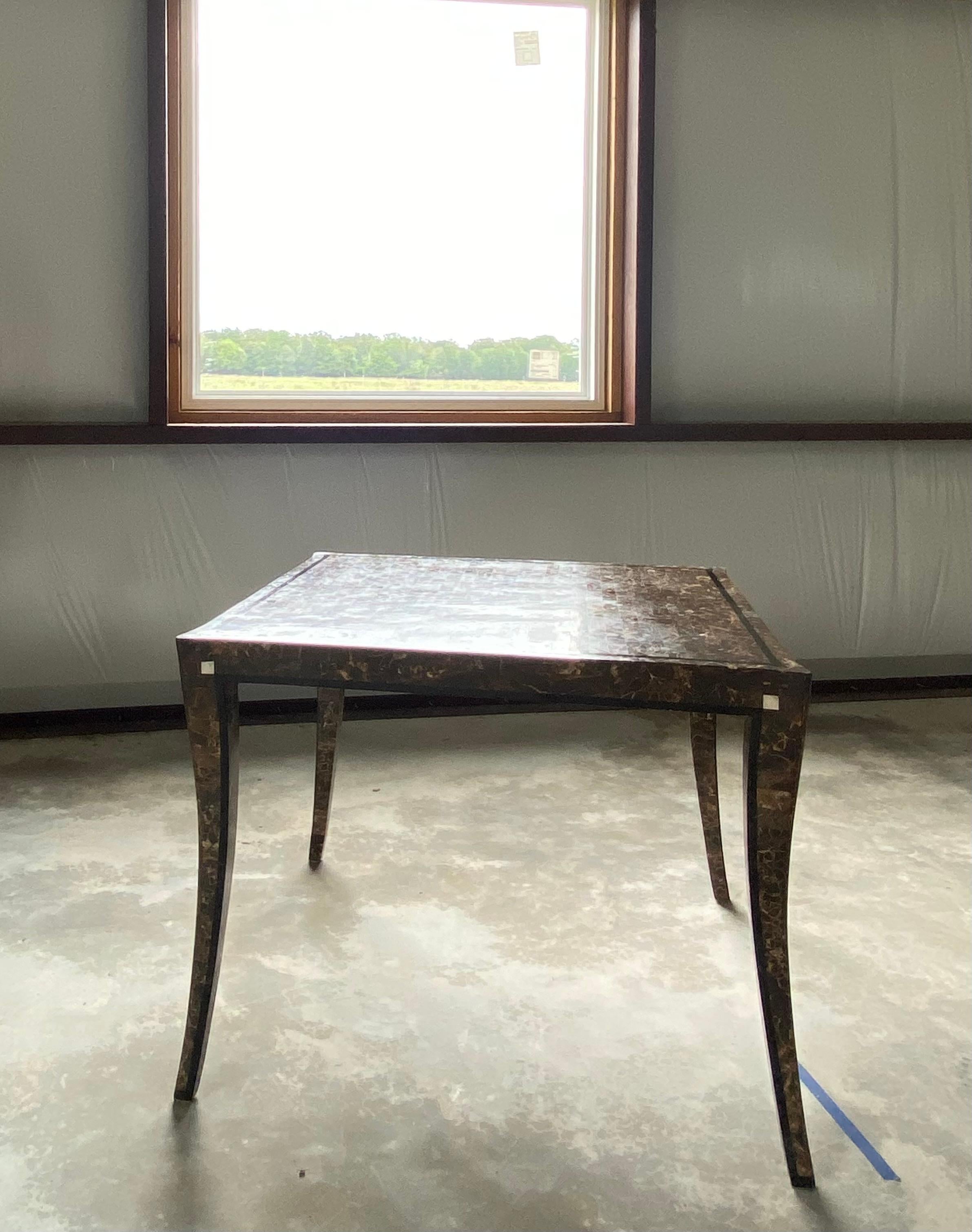 Maitland Smith Marble Game Table For Sale 3