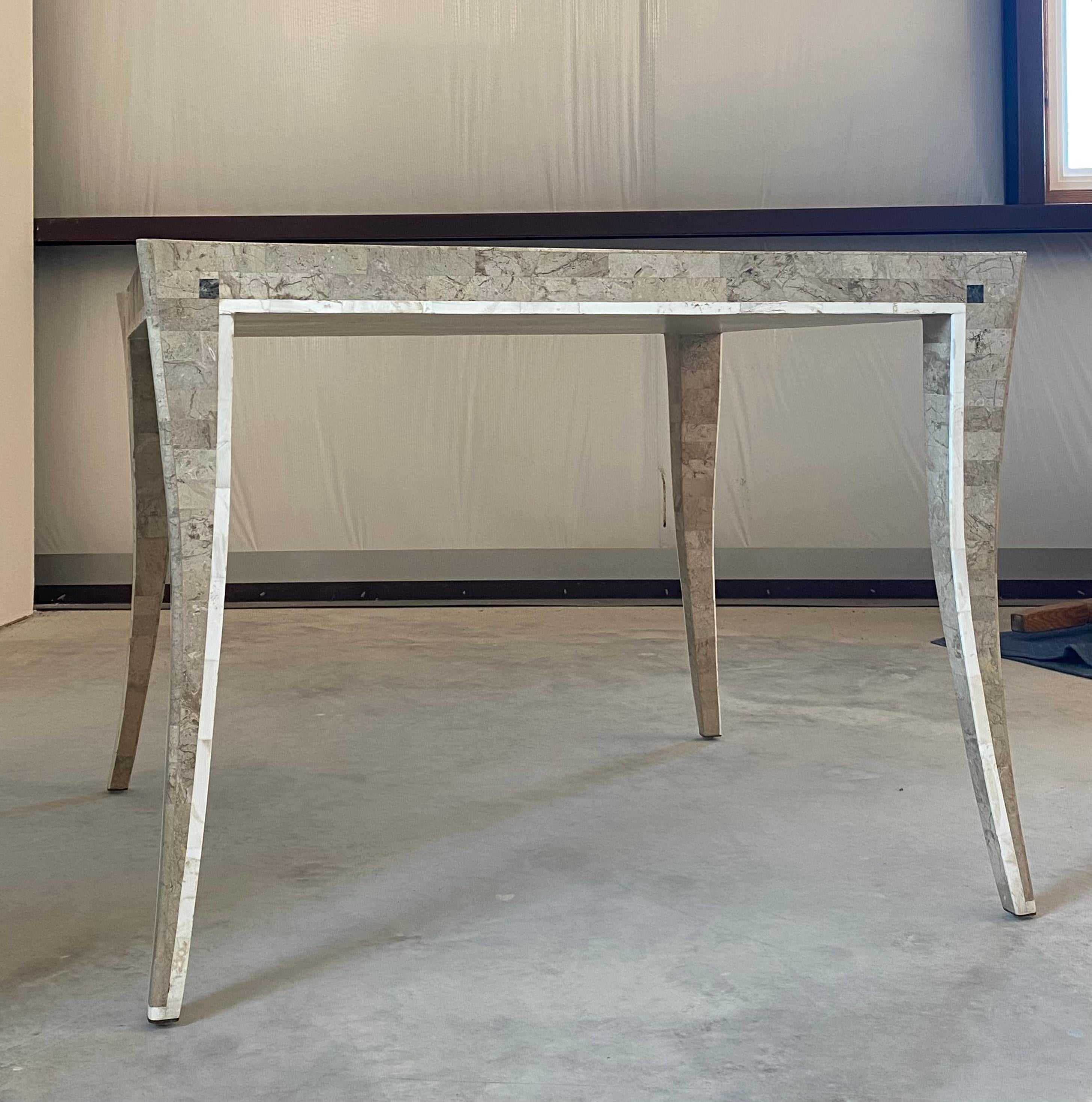 Maitland Smith Marble Game Table For Sale 5