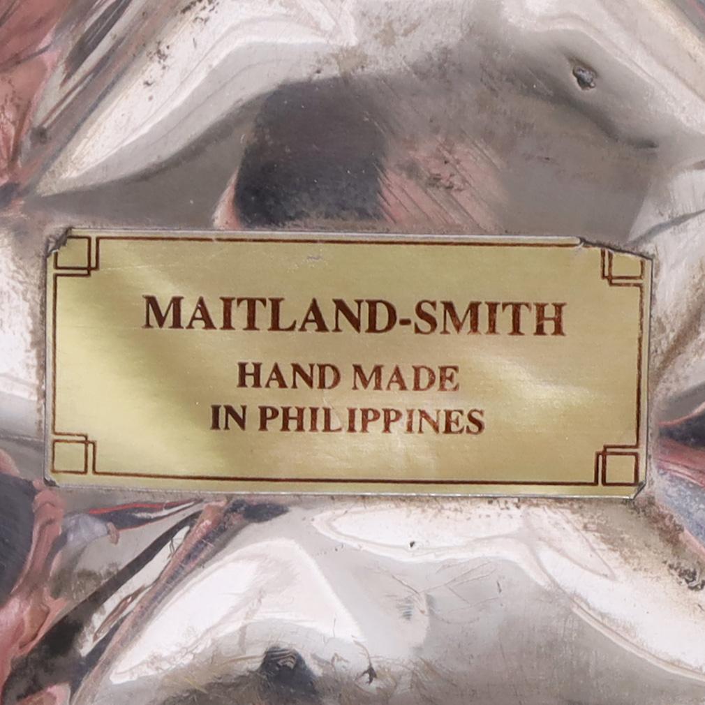 Maitland-Smith Mid Century Silver Plate and Faux Tortoise Turtle 1