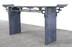 Maitland Smith Modern Altar or Console Table in Faux Shagreen, 20th Century