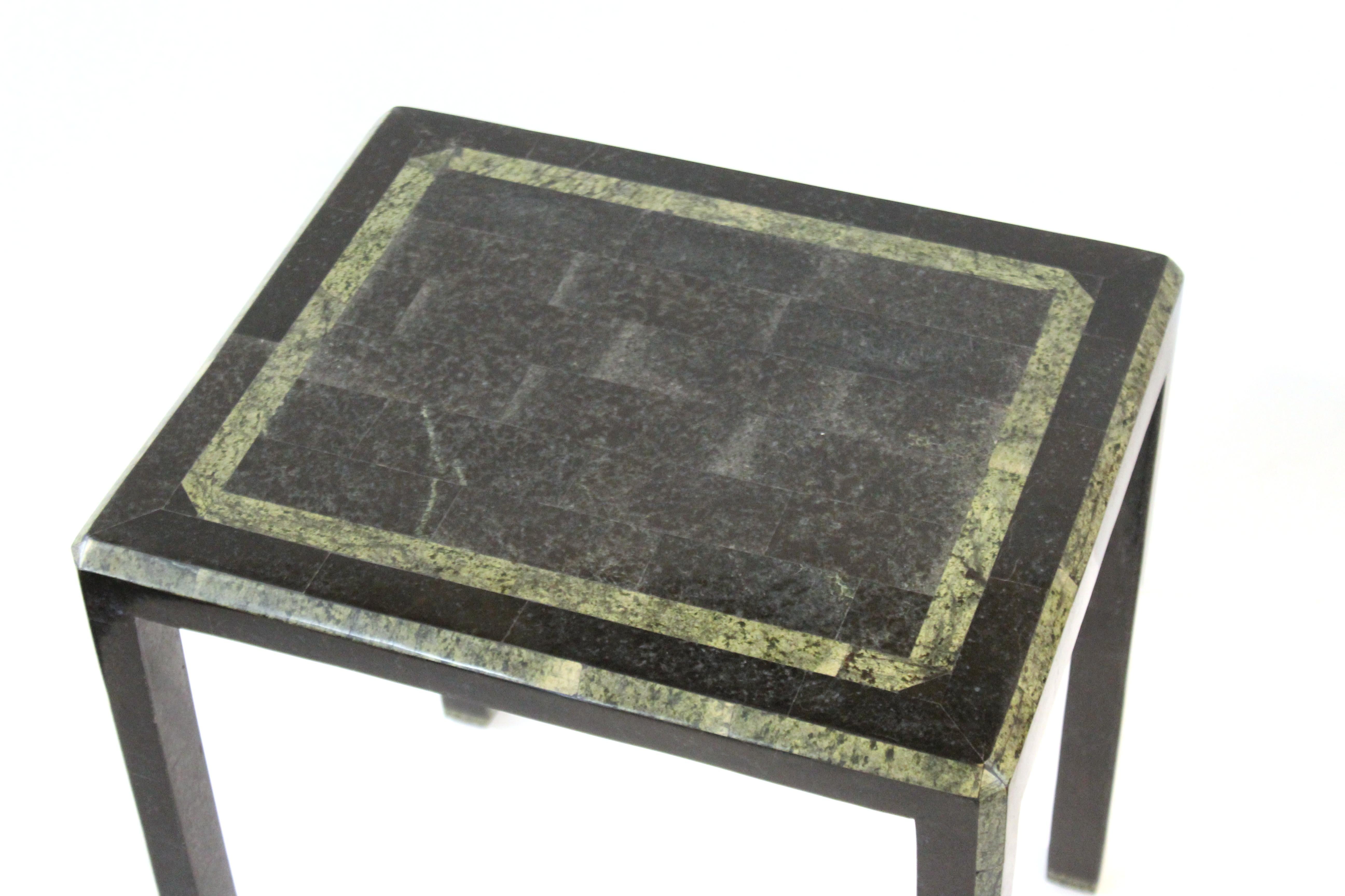 Maitland-Smith Modern Nesting Tables in Tessellated Stone 6