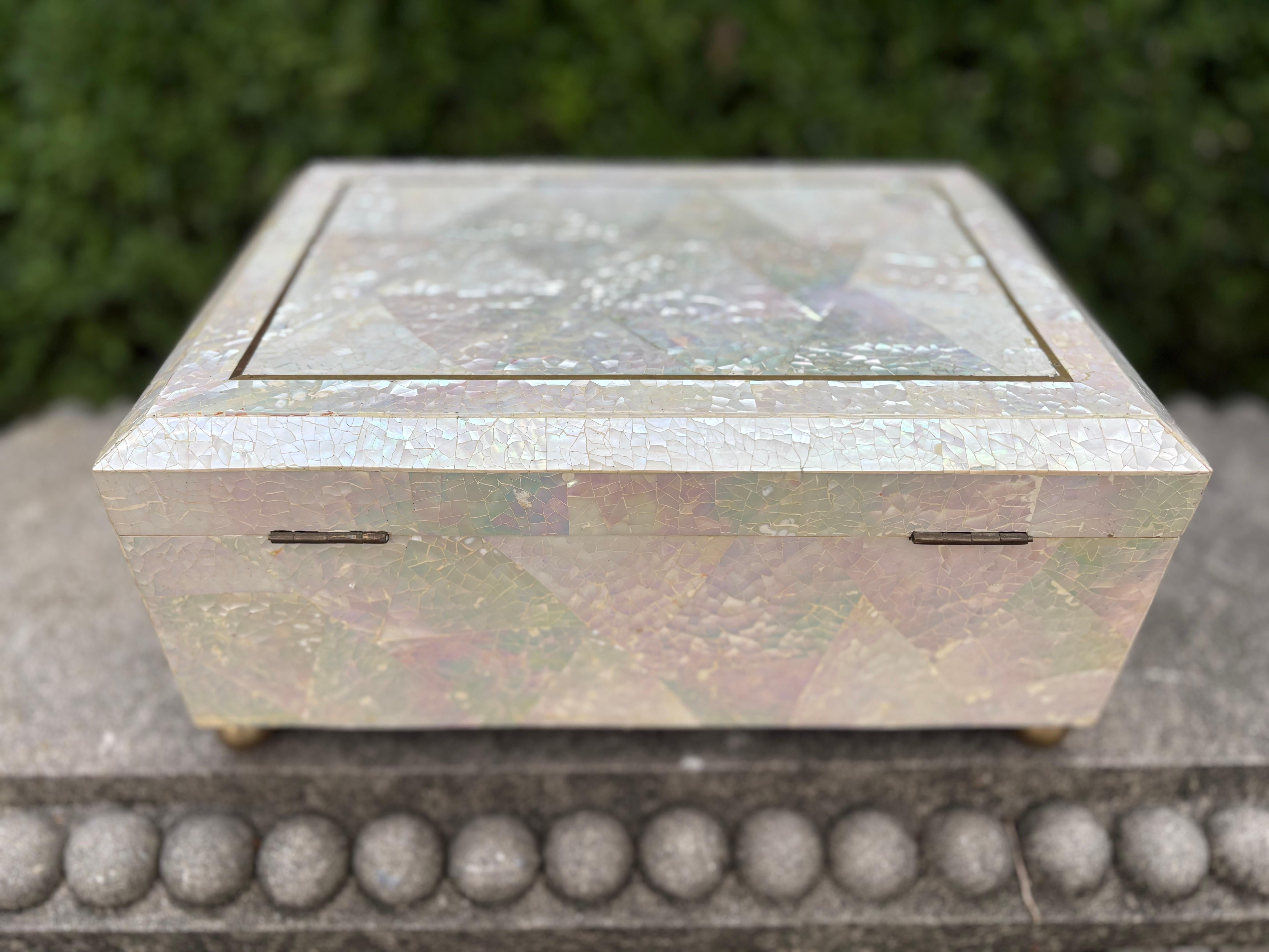 Maitland Smith Mother Of Pearl Box For Sale 2
