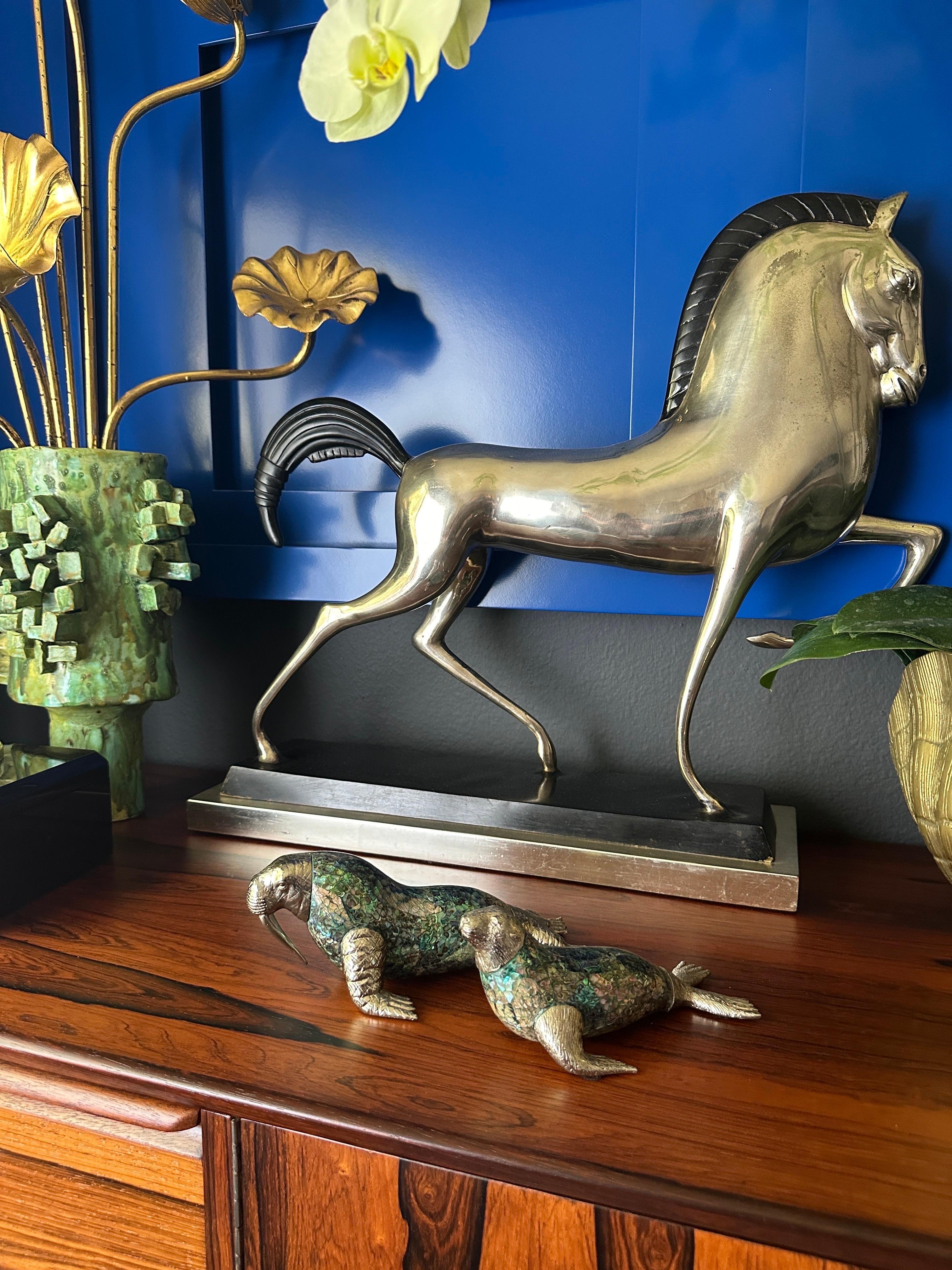 Maitland Smith Mother of Pearl Seal and Walrus Sculpture 7