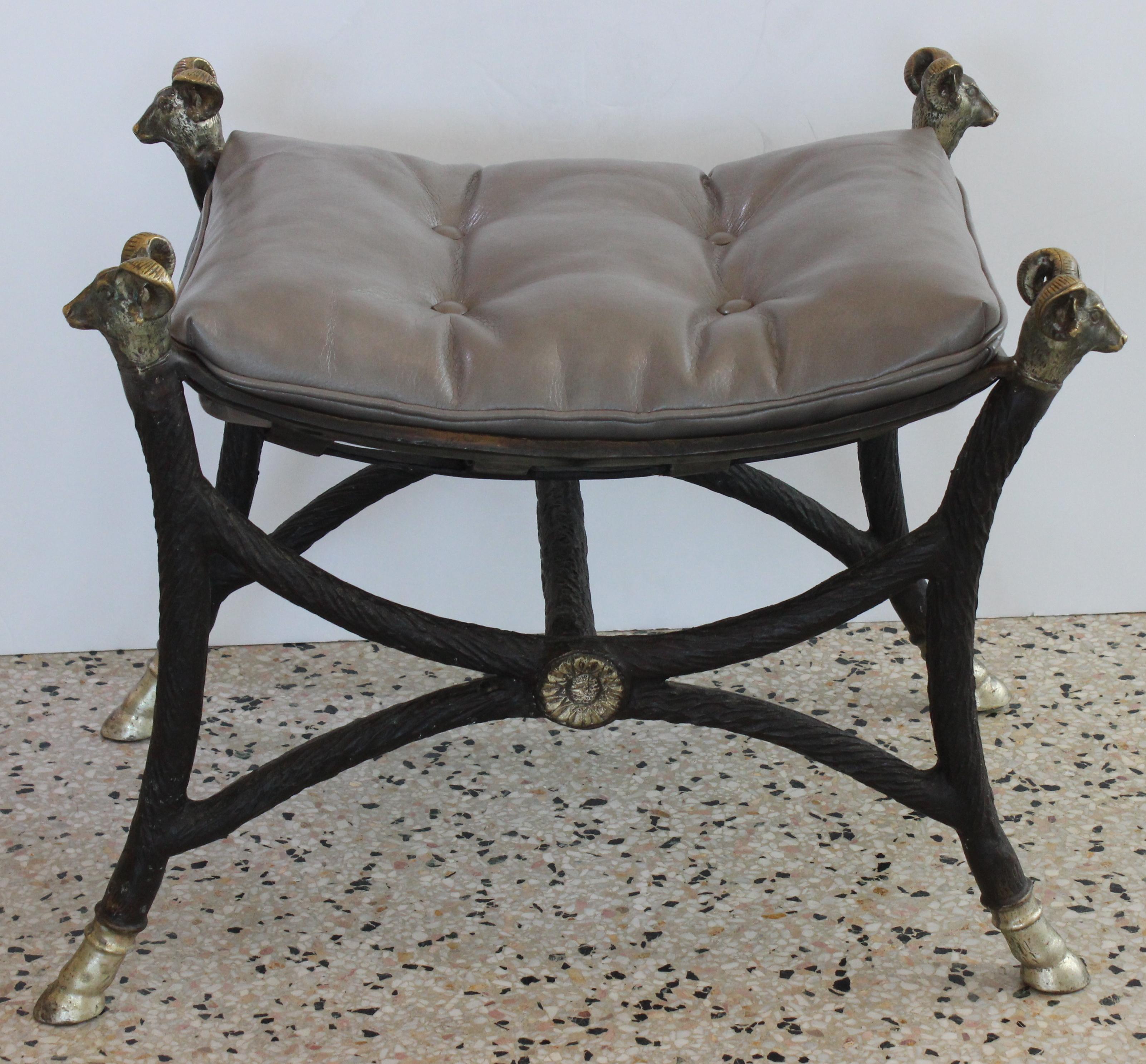 Maitland Smith Neoclassical Bench For Sale 3