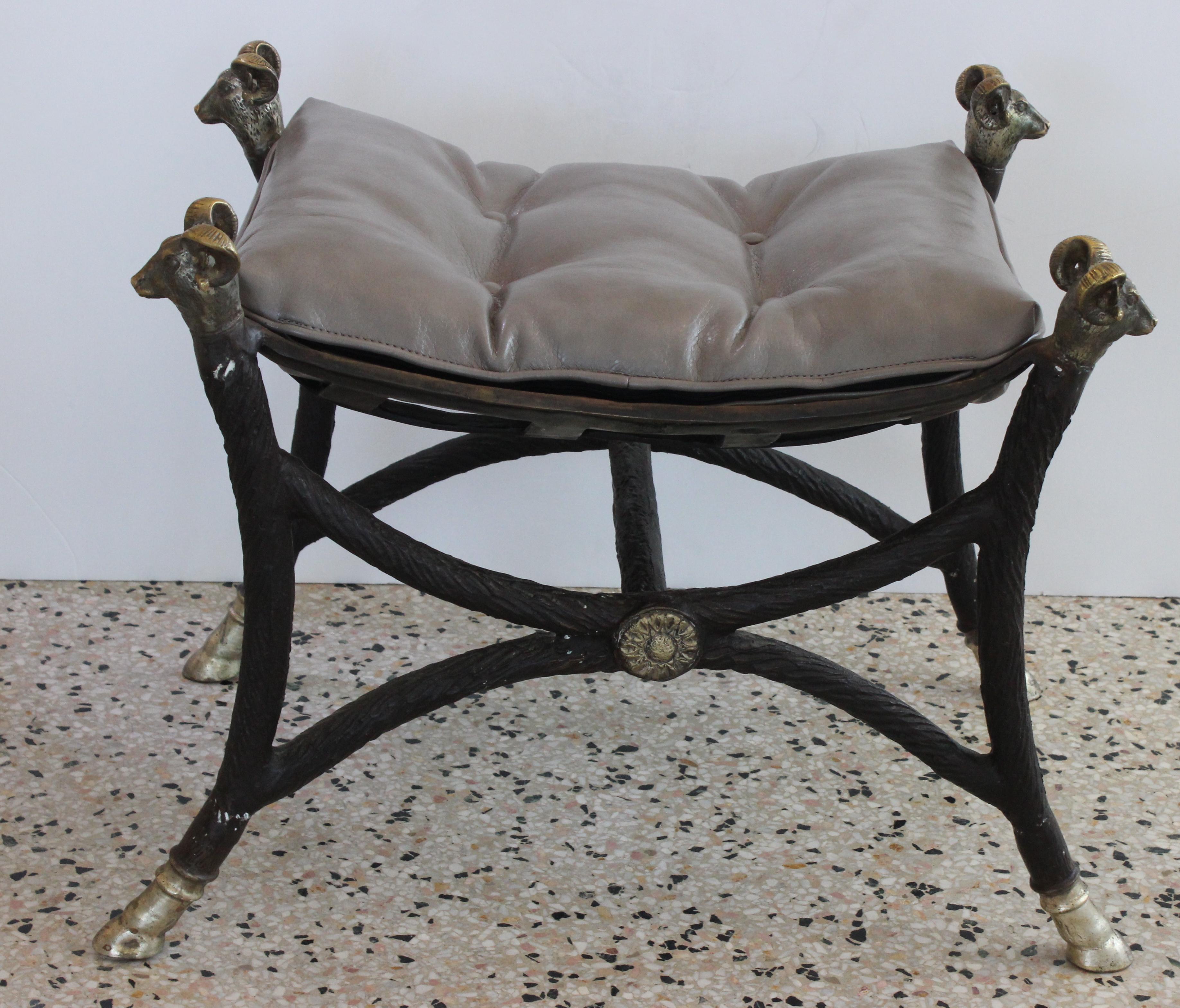 Maitland Smith Neoclassical Bench For Sale 1
