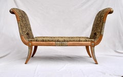 Maitland Smith Neoclassical Recamiere Settee or Bench
