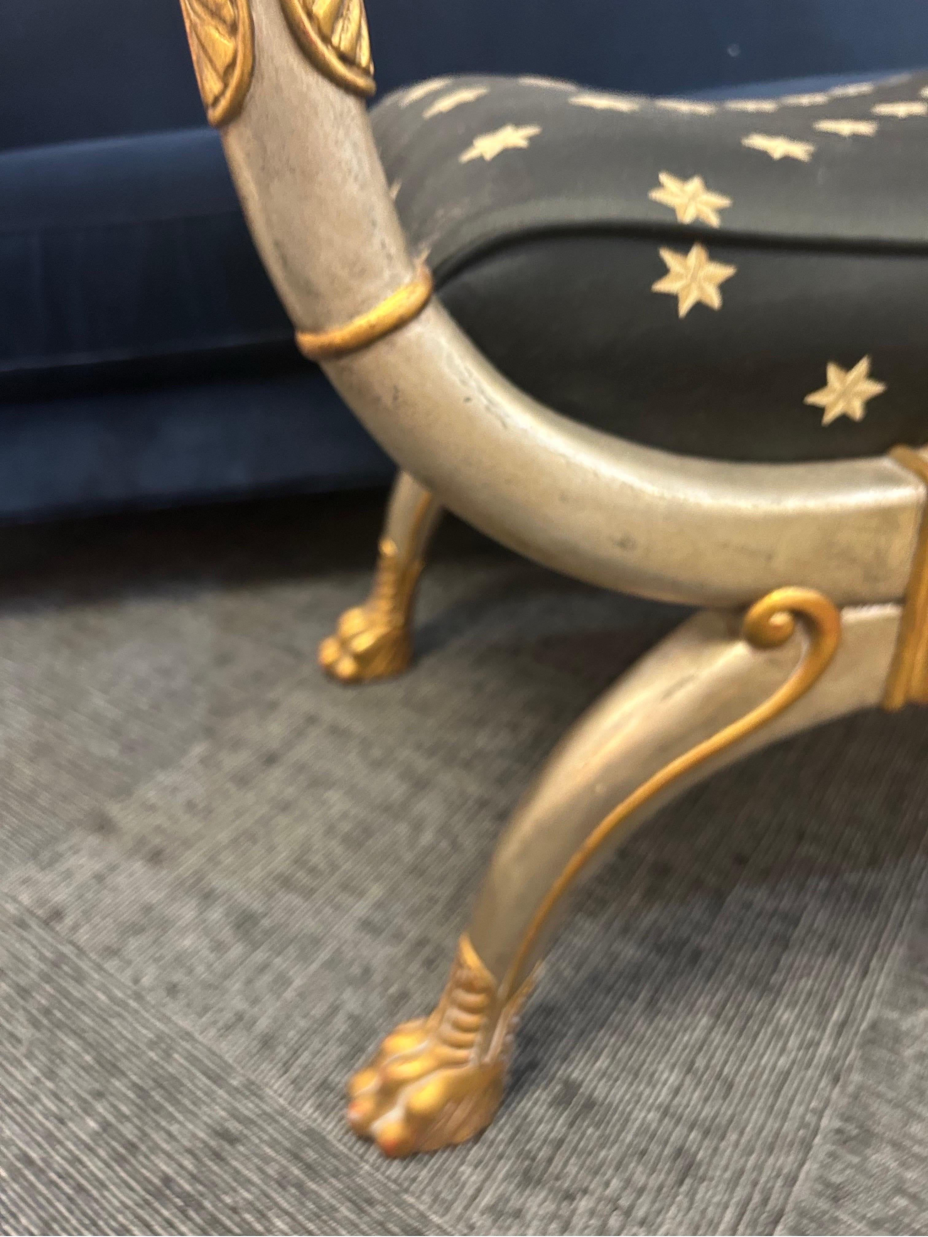 Maitland Smith neoclassical style benches a pair 7