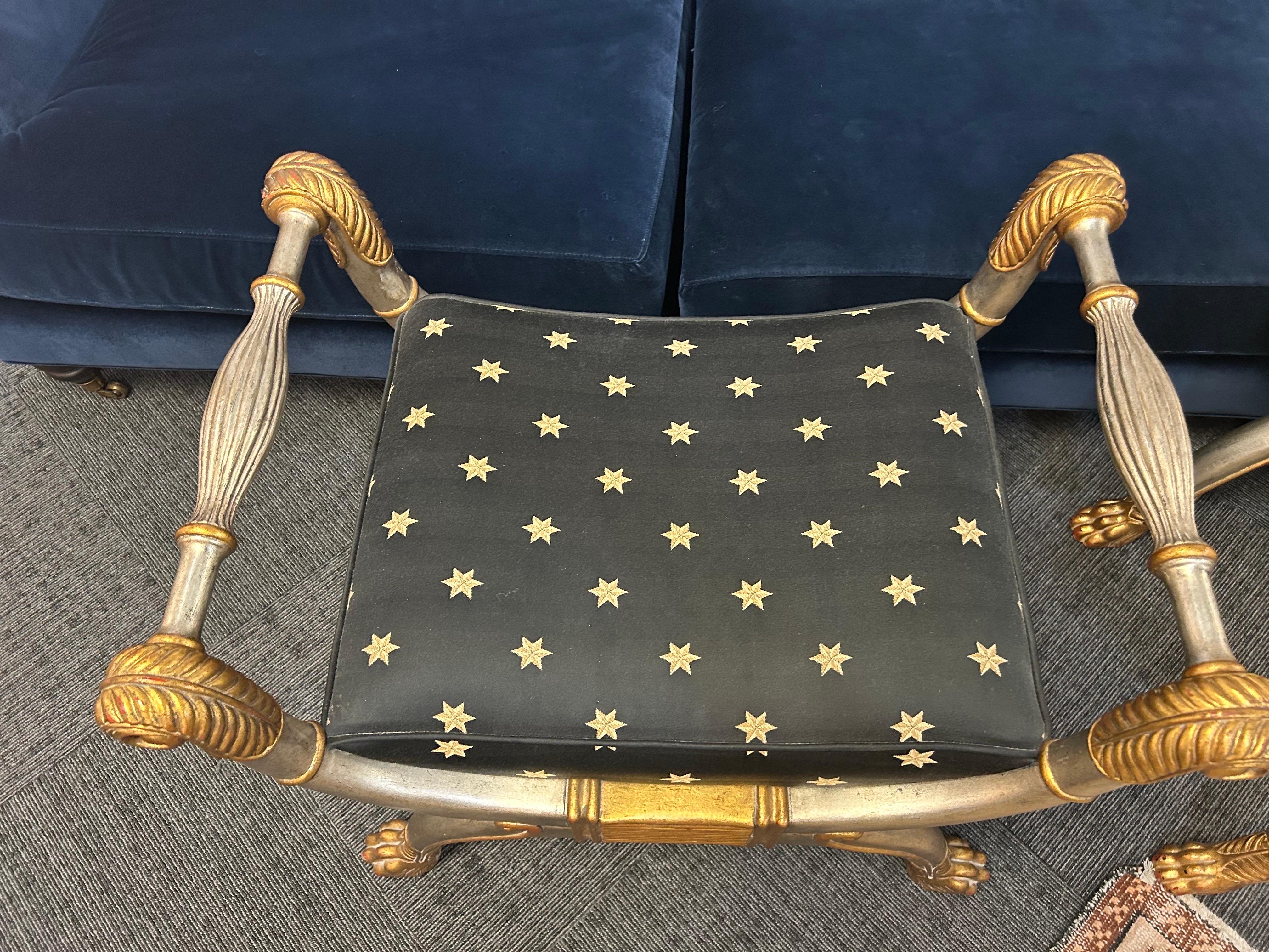 Maitland Smith neoclassical style benches a pair 9