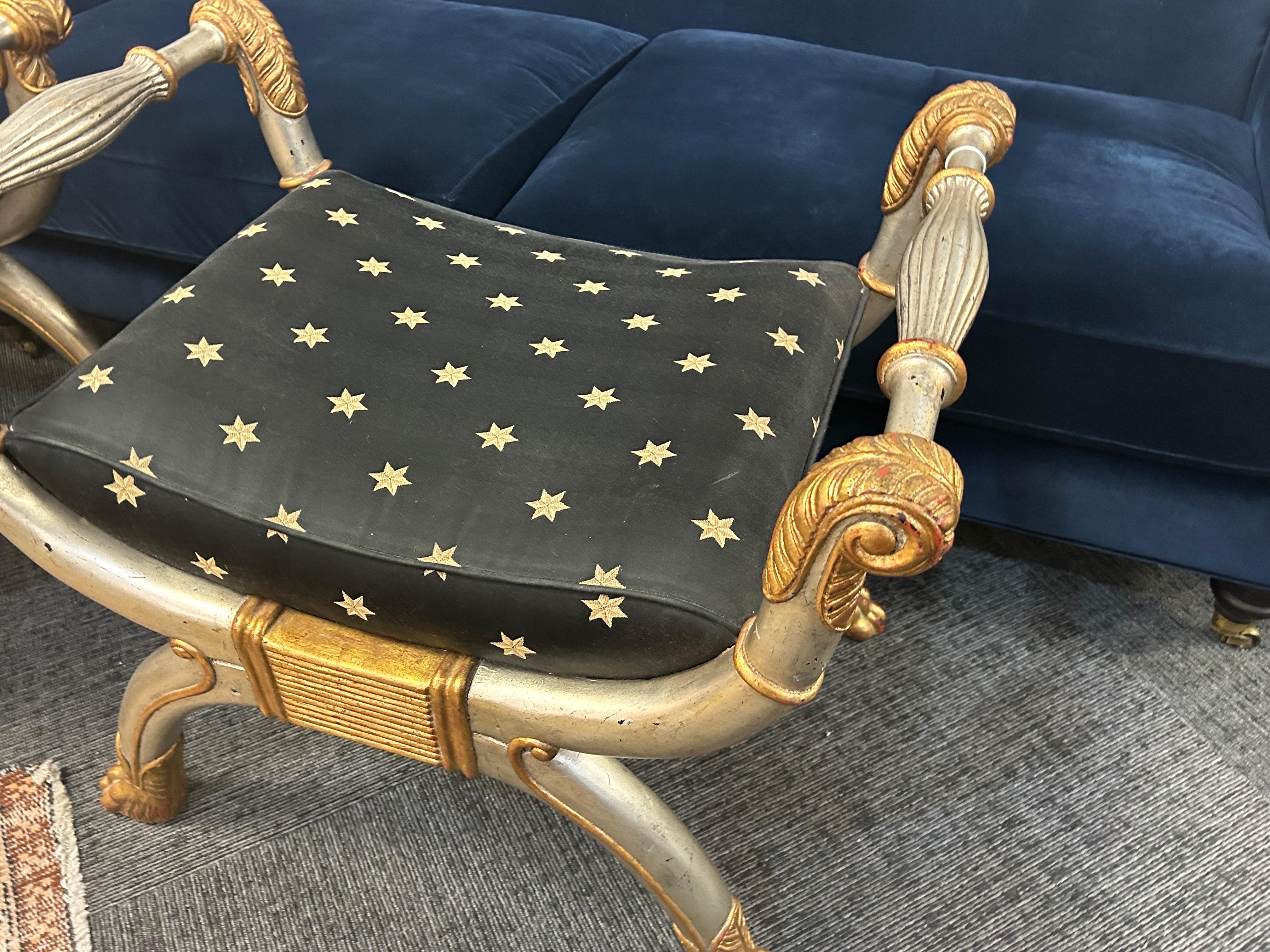 Maitland Smith neoclassical style benches a pair 1