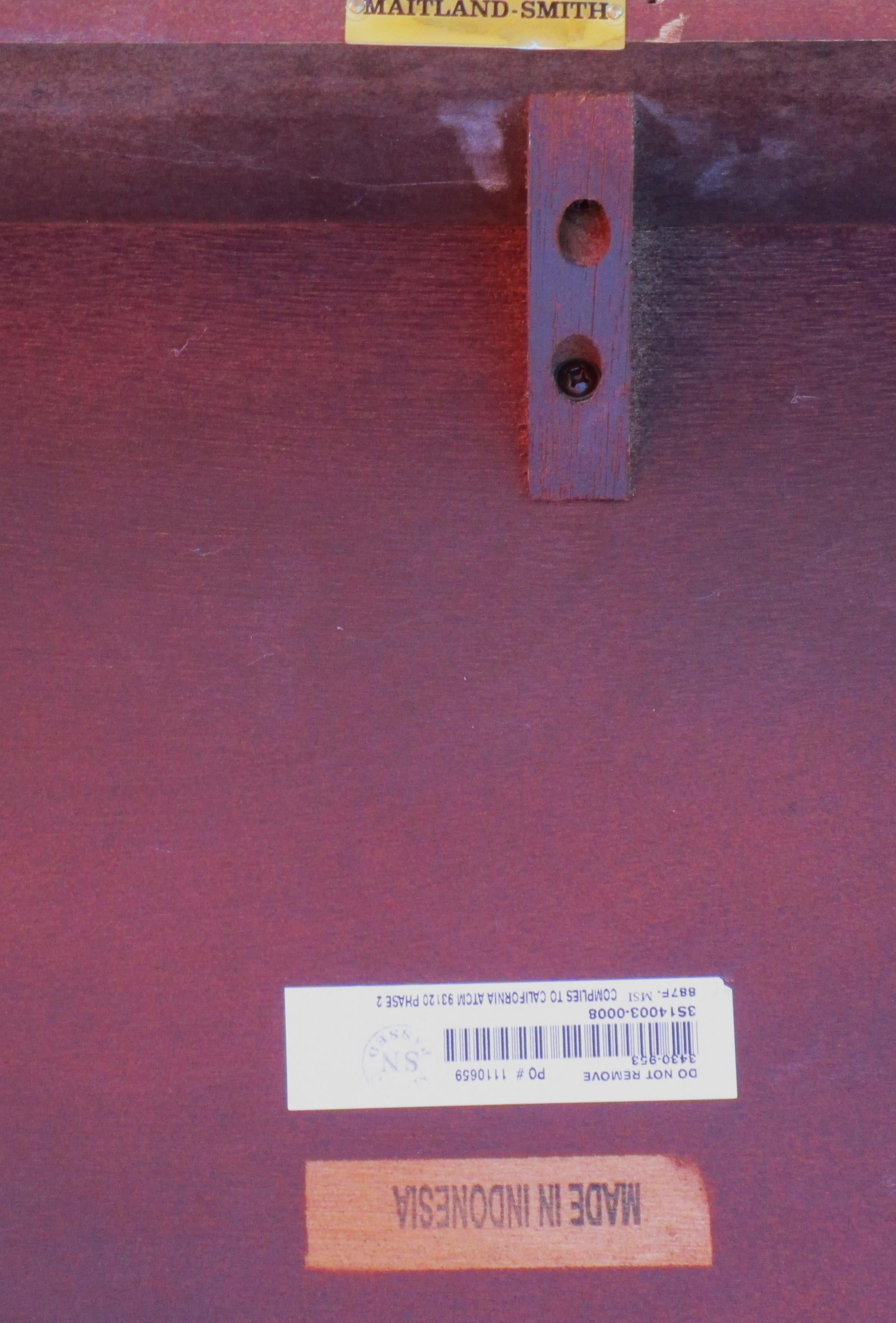 20th Century Maitland Smith Neoclassical Style Parcel Gilt Demilune Console Table For Sale