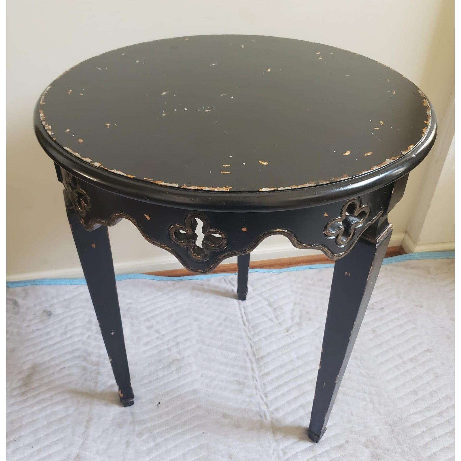 Occasional Maitland Smith side table center table. Table distressed painted. Excellent condition.
    