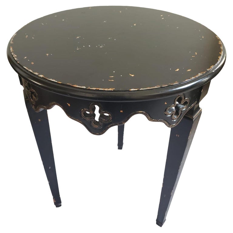 Maitland Smith Occasional Distressed Painted Side Table Center Table For  Sale at 1stDibs