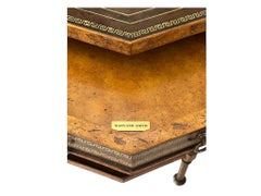 Maitland Smith Octagon Accent Table with a Drawer & 2 Shelves