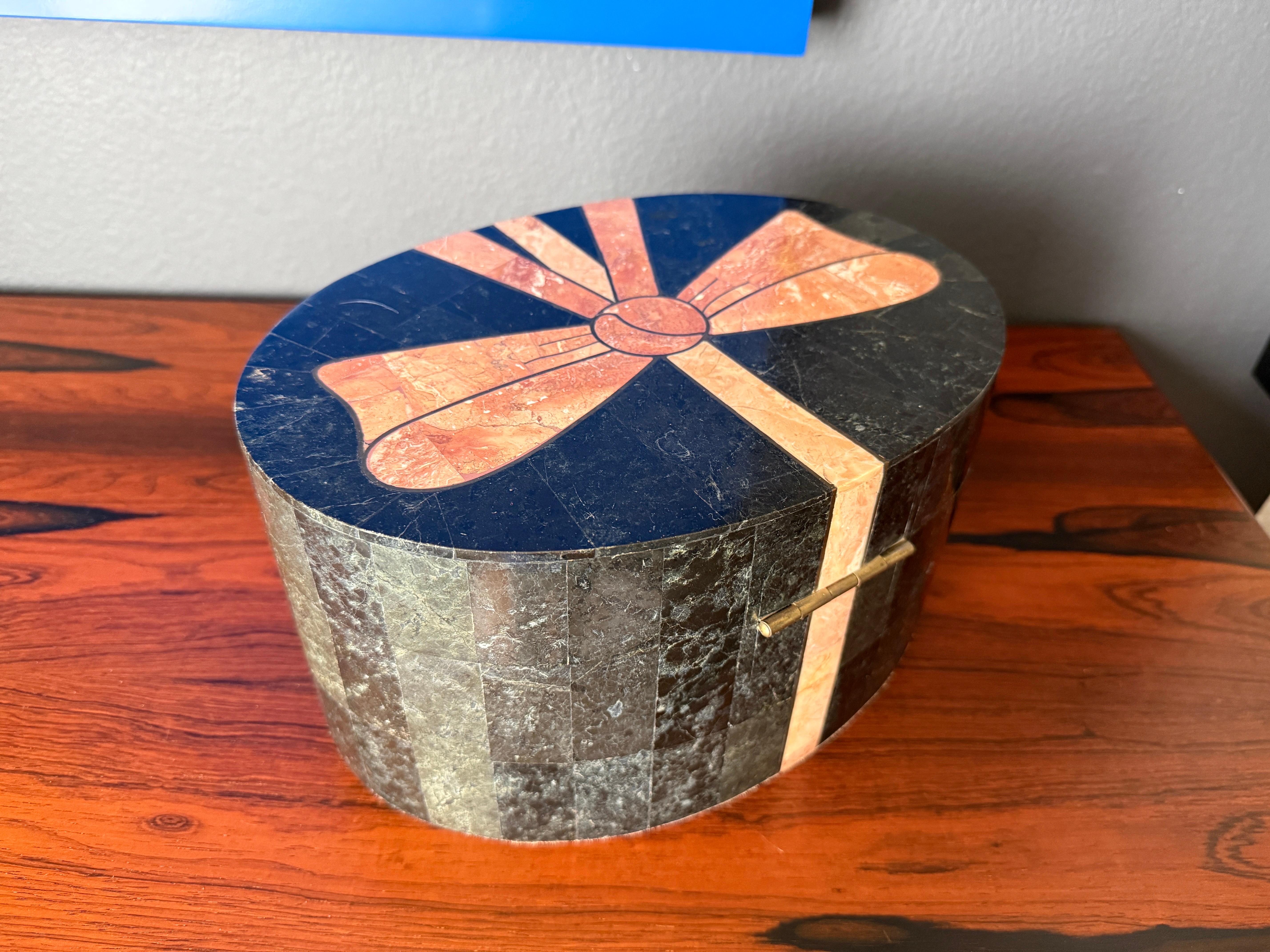 Maitland Smith Oval Jewelry Box For Sale 2