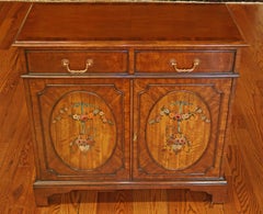 Maitland Smith Paint Decorated Mahogany Dresser Buffet Server Chest