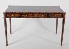 Maitland-Smith, Partners Desk, Faux Tortoiseshell Inlay, US, circa 1980s