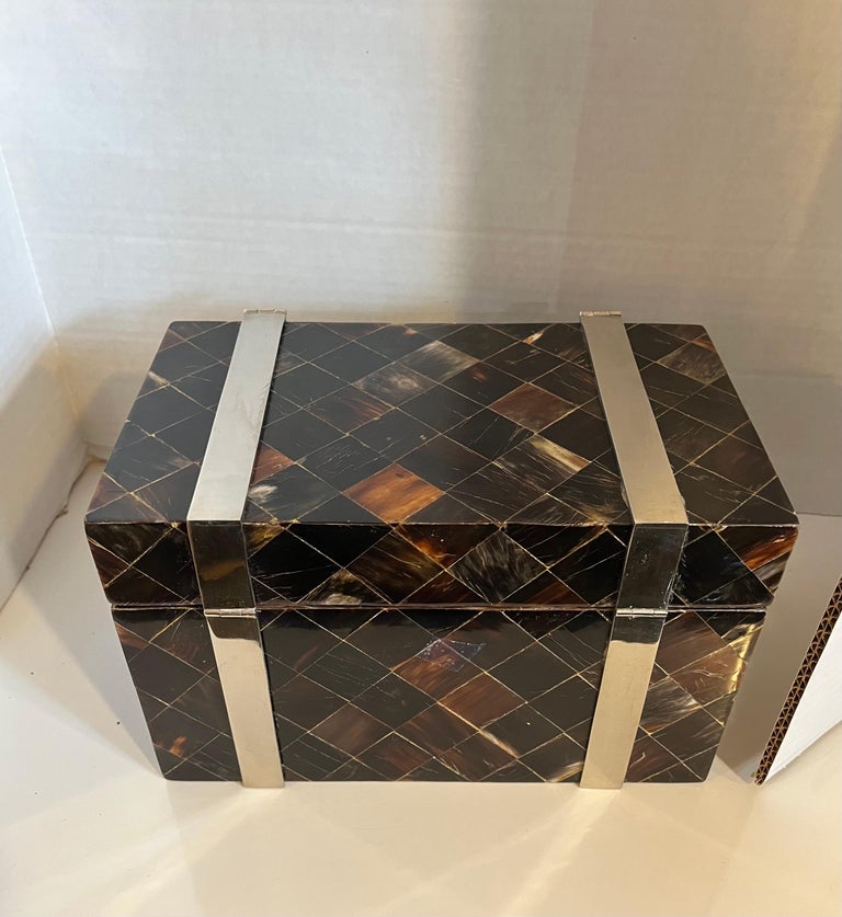 Late 20th Century Maitland Smith Pen Shell Box For Sale