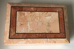 Maitland-Smith Pink Tessellated Stone Box