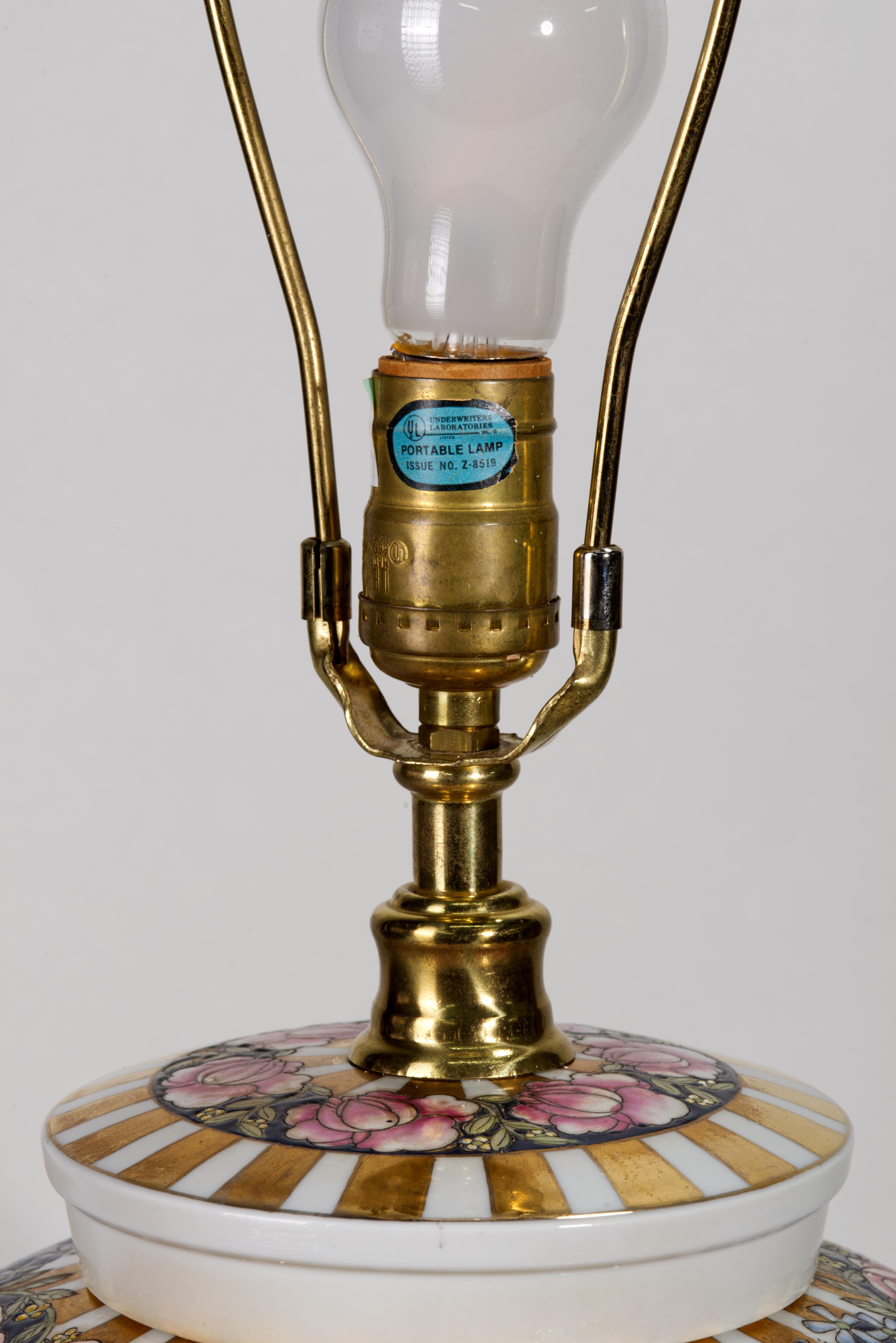 Maitland Smith Porcelain Chinoiserie Ginger Jar Table Lamp For Sale 1