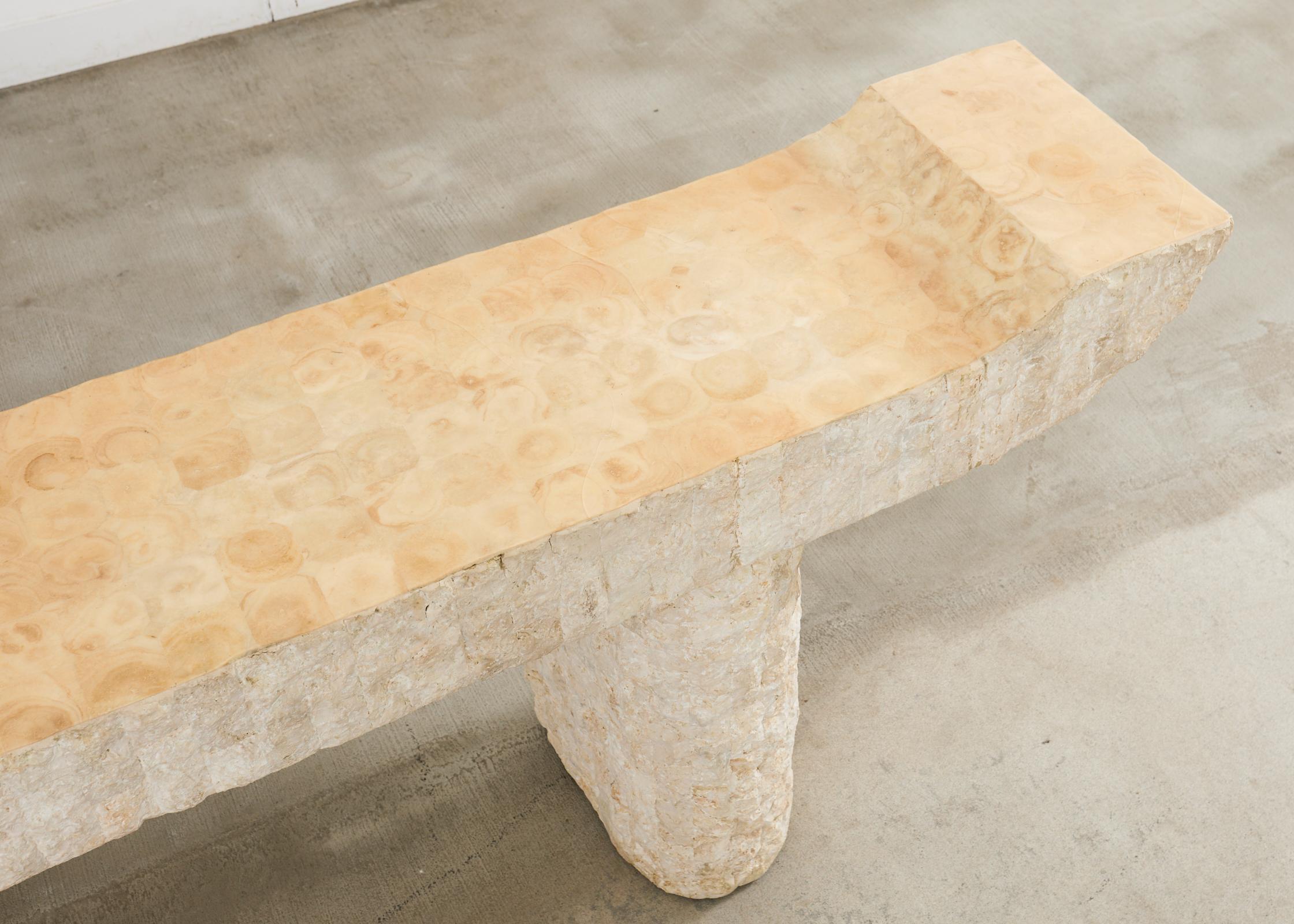 Maitland Smith Post Modern Tesselated Stone Console Table For Sale at ...