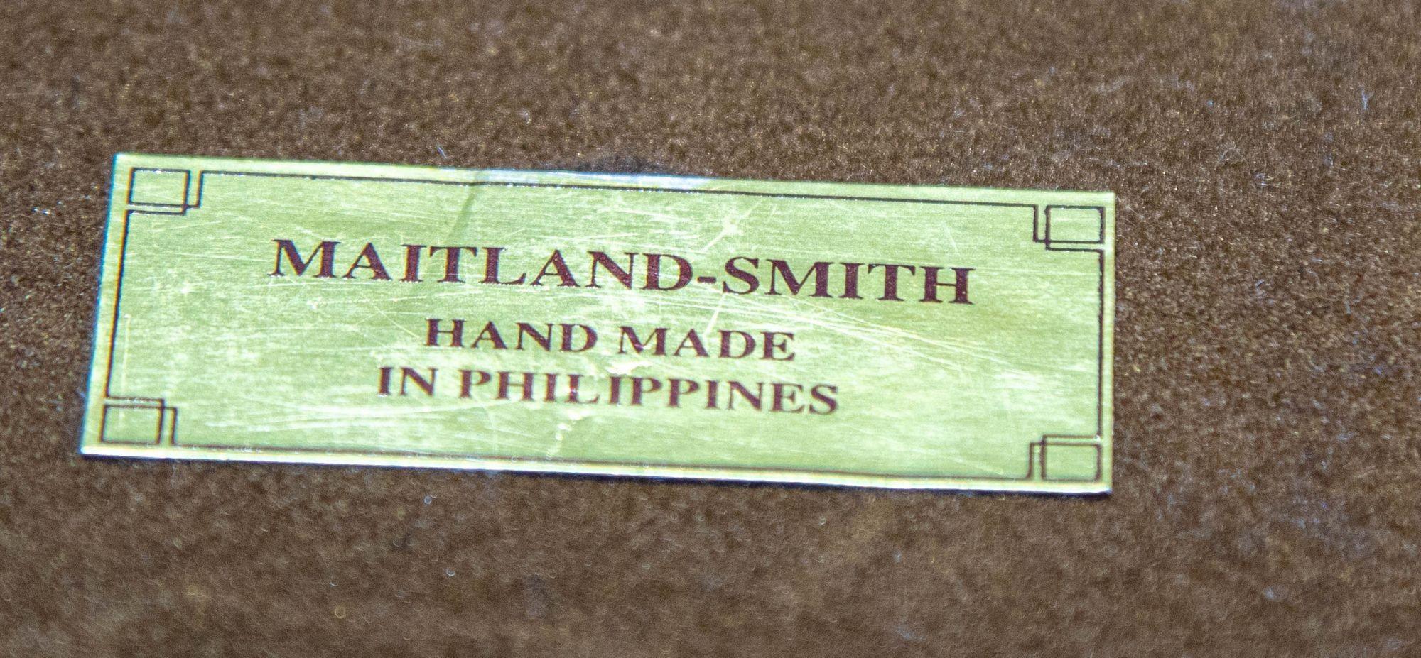Maitland Smith Caja postmoderna de piel de cebra Años 80 en venta 2