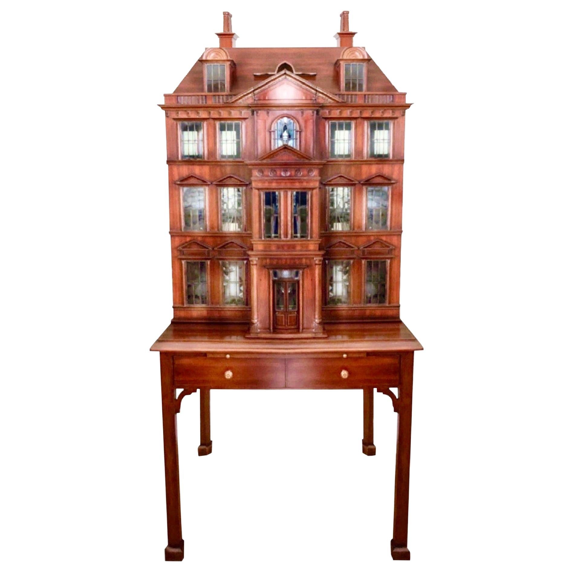 Maitland Smith Postmodern Victorian Dollhouse Dry Bar Cabinet Cupboard, Vintage