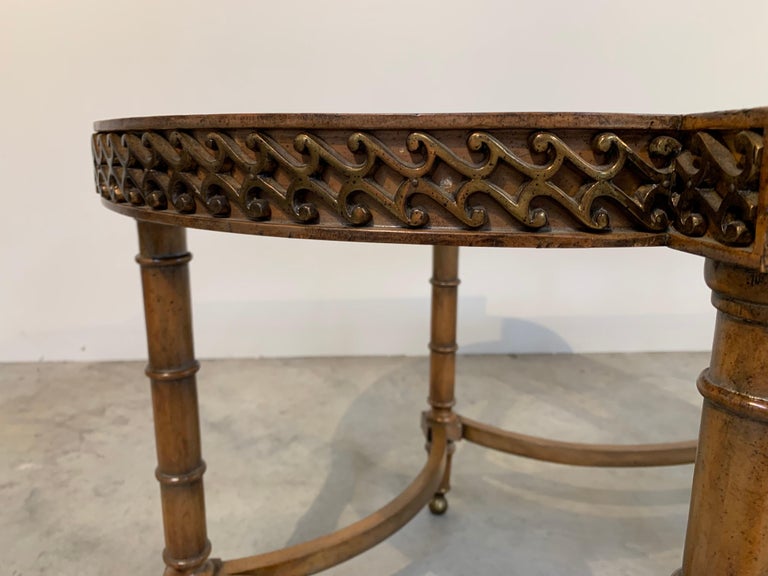 Maitland Smith Regency Coffee or Cocktail Table Having Mother of Pearl Inlay 1