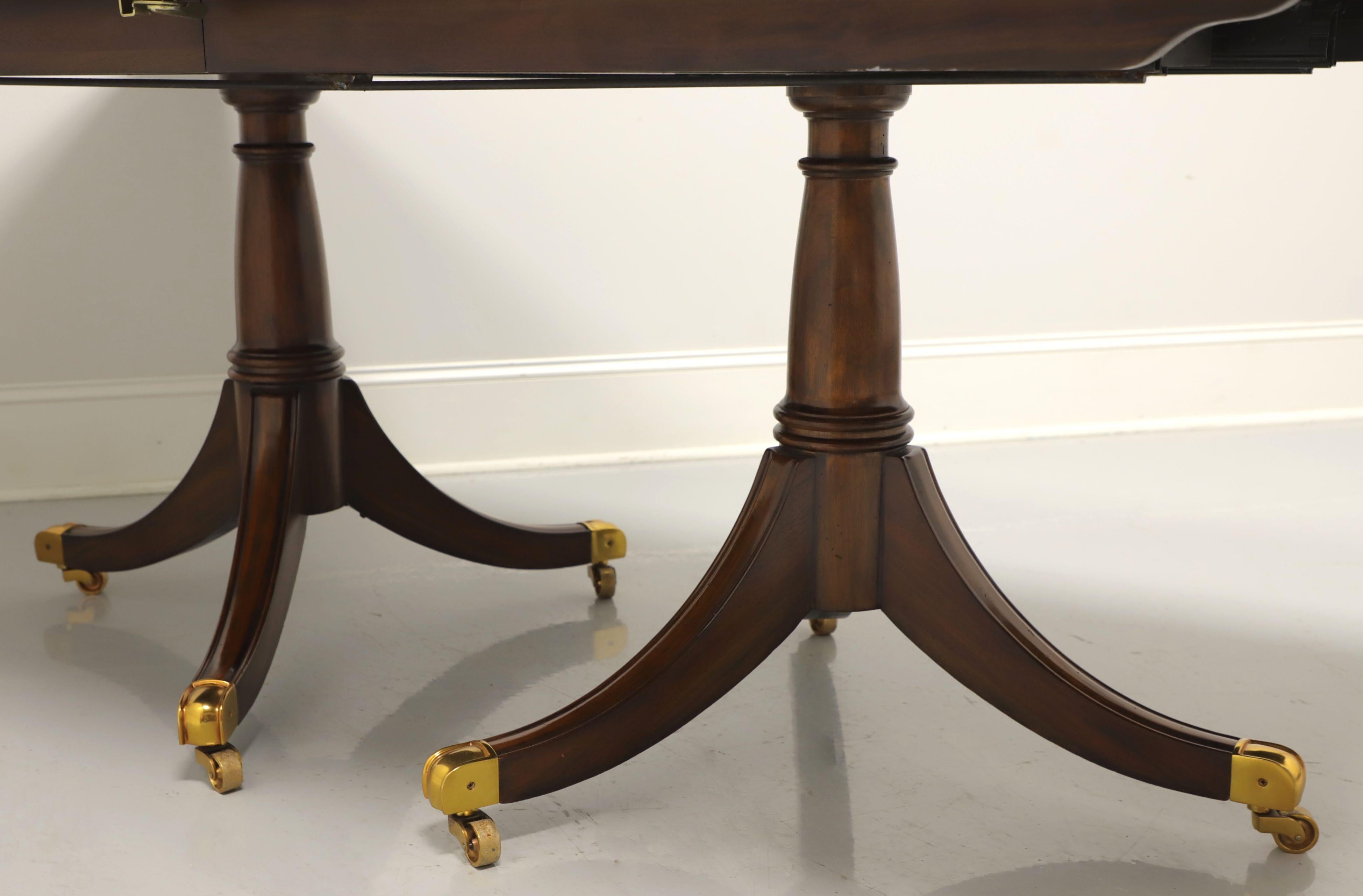 MAITLAND SMITH Regency Flame Mahogany Double Pedestal Dining Table 5