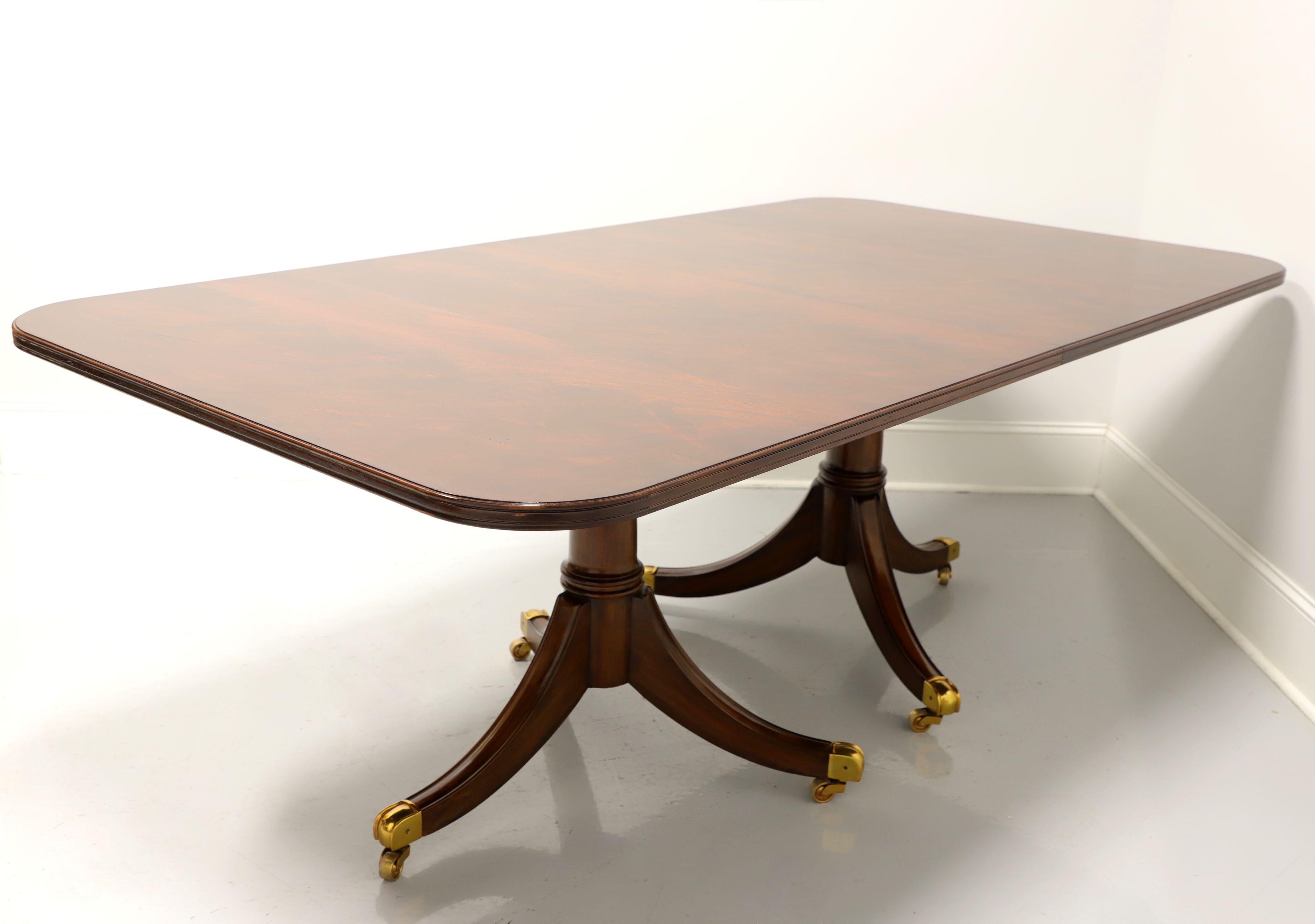 Philippine MAITLAND SMITH Regency Flame Mahogany Double Pedestal Dining Table
