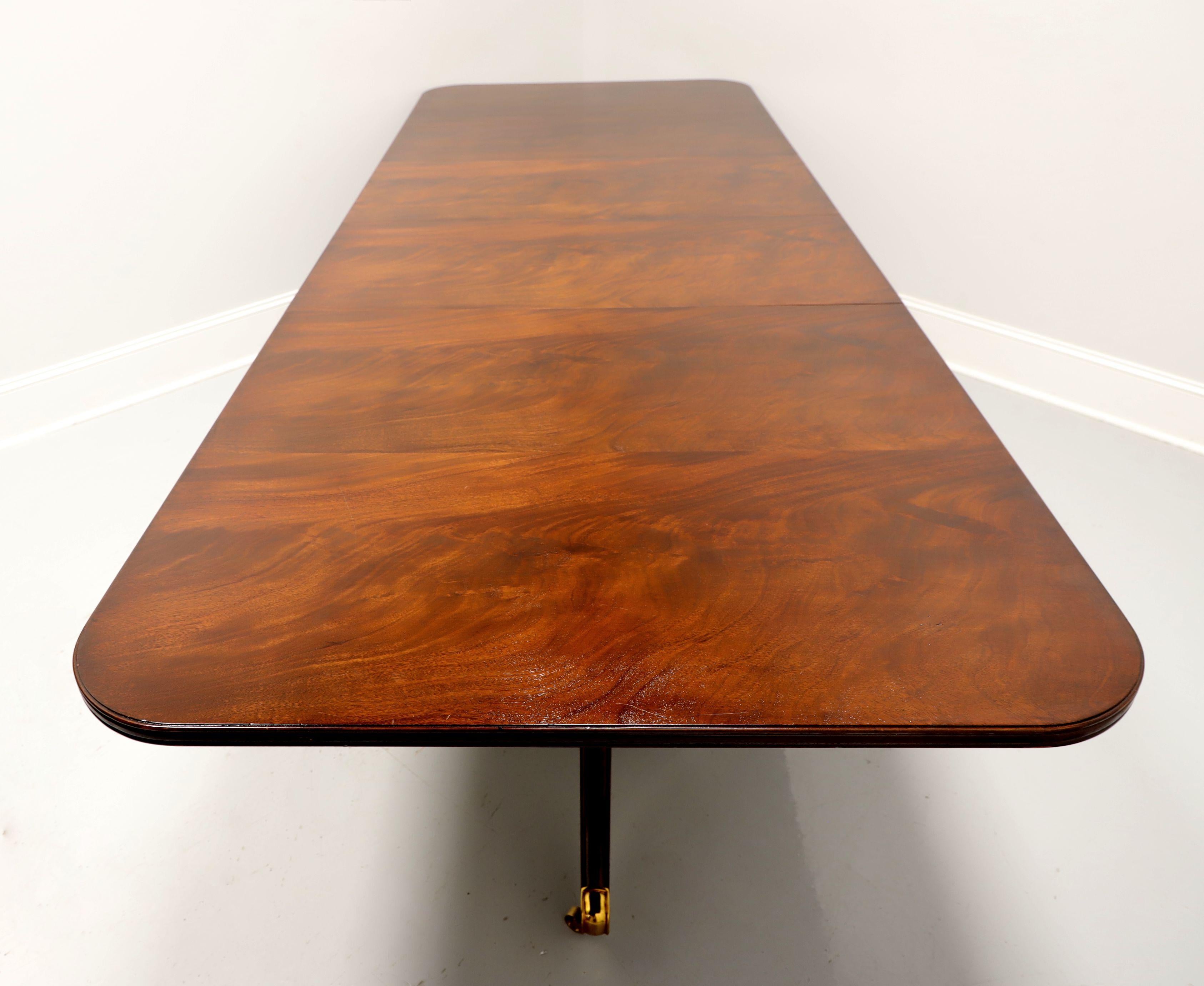 MAITLAND SMITH Regency Flame Mahogany Double Pedestal Dining Table 1