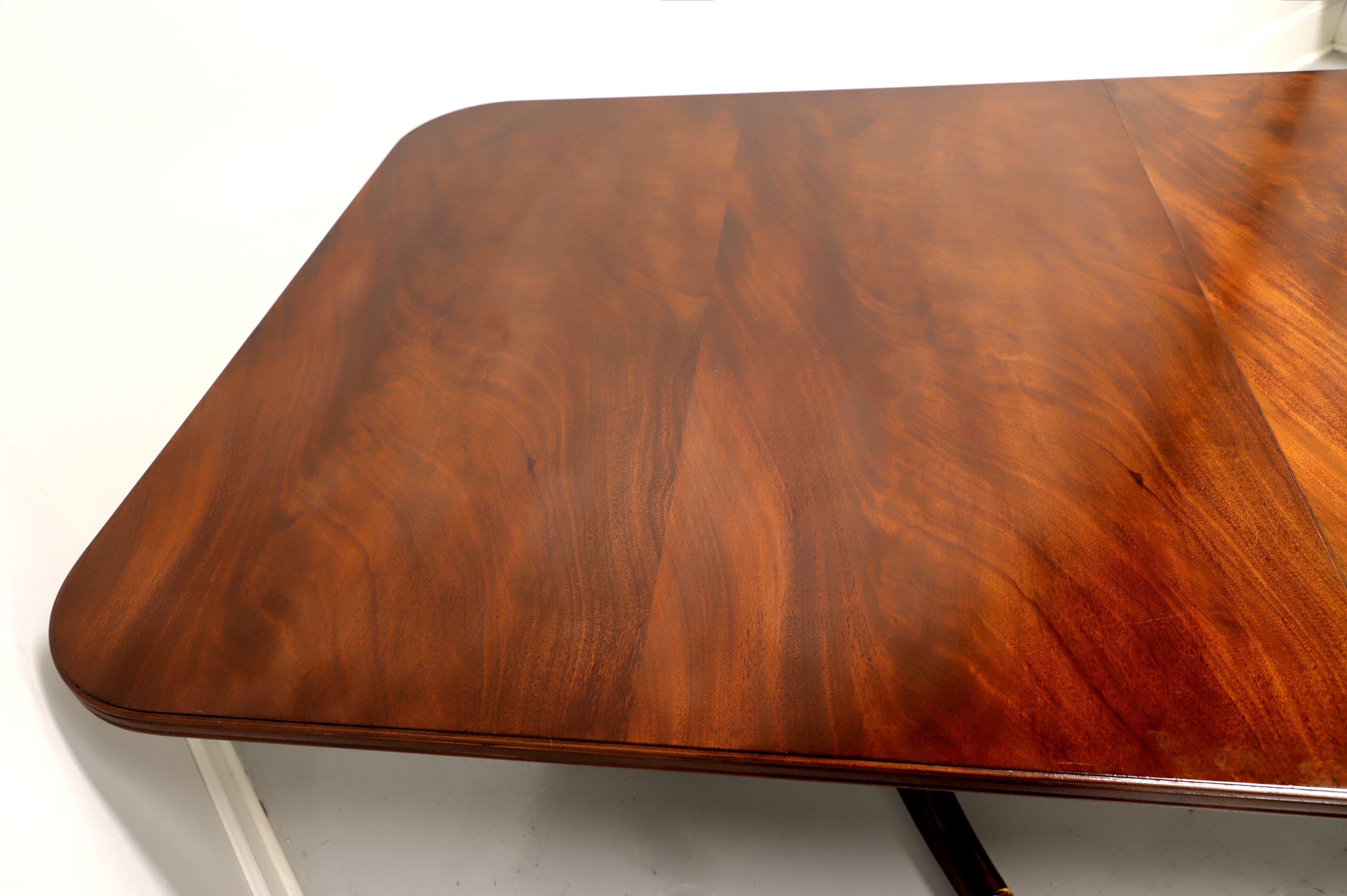 MAITLAND SMITH Regency Flame Mahogany Double Pedestal Dining Table 2
