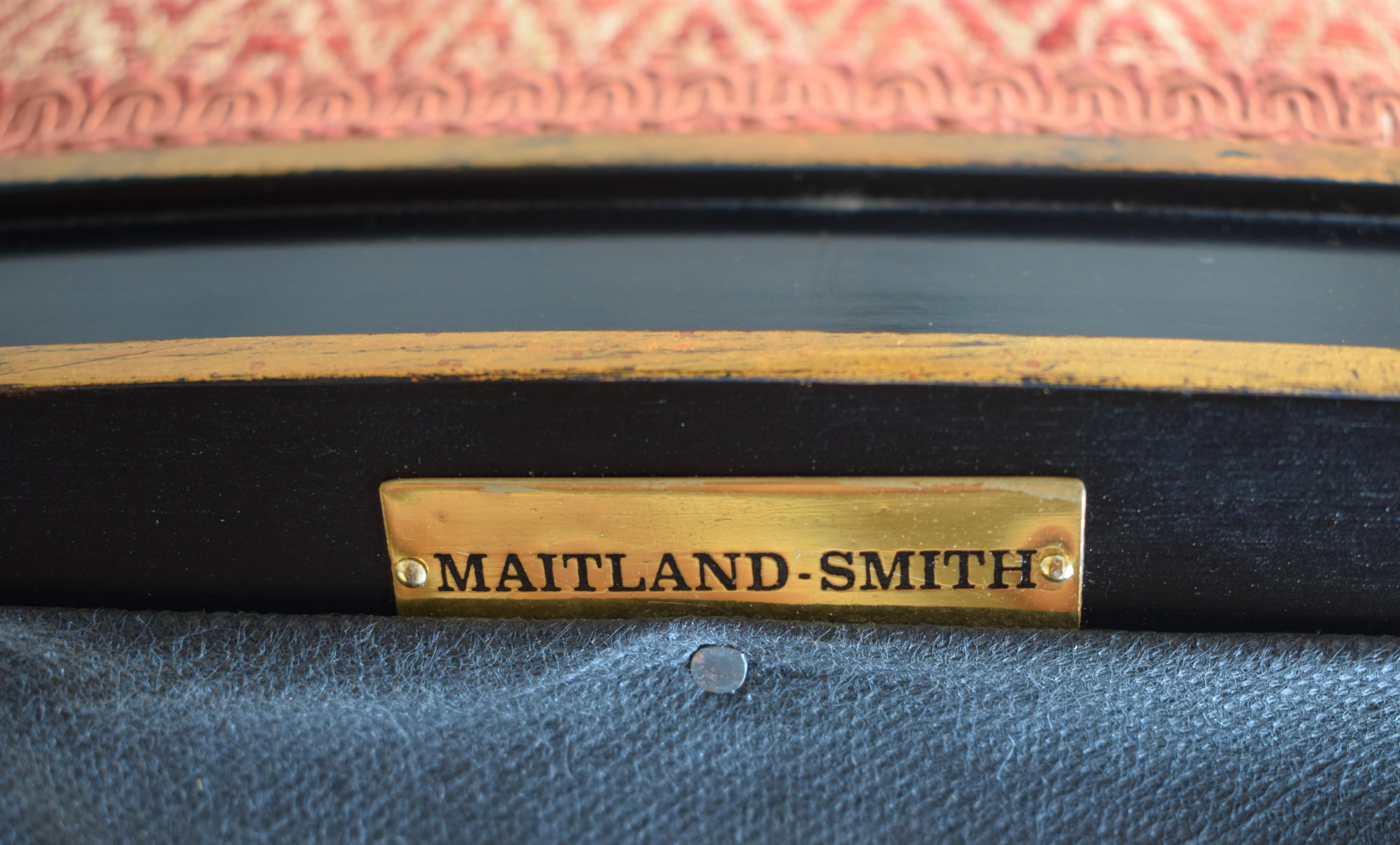 Maitland Smith Regency Open Arm Lounge Chair 6