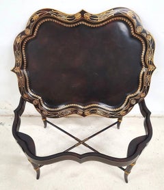 Maitland Smith Regency Style Faux Bamboo Coffee Tray Table